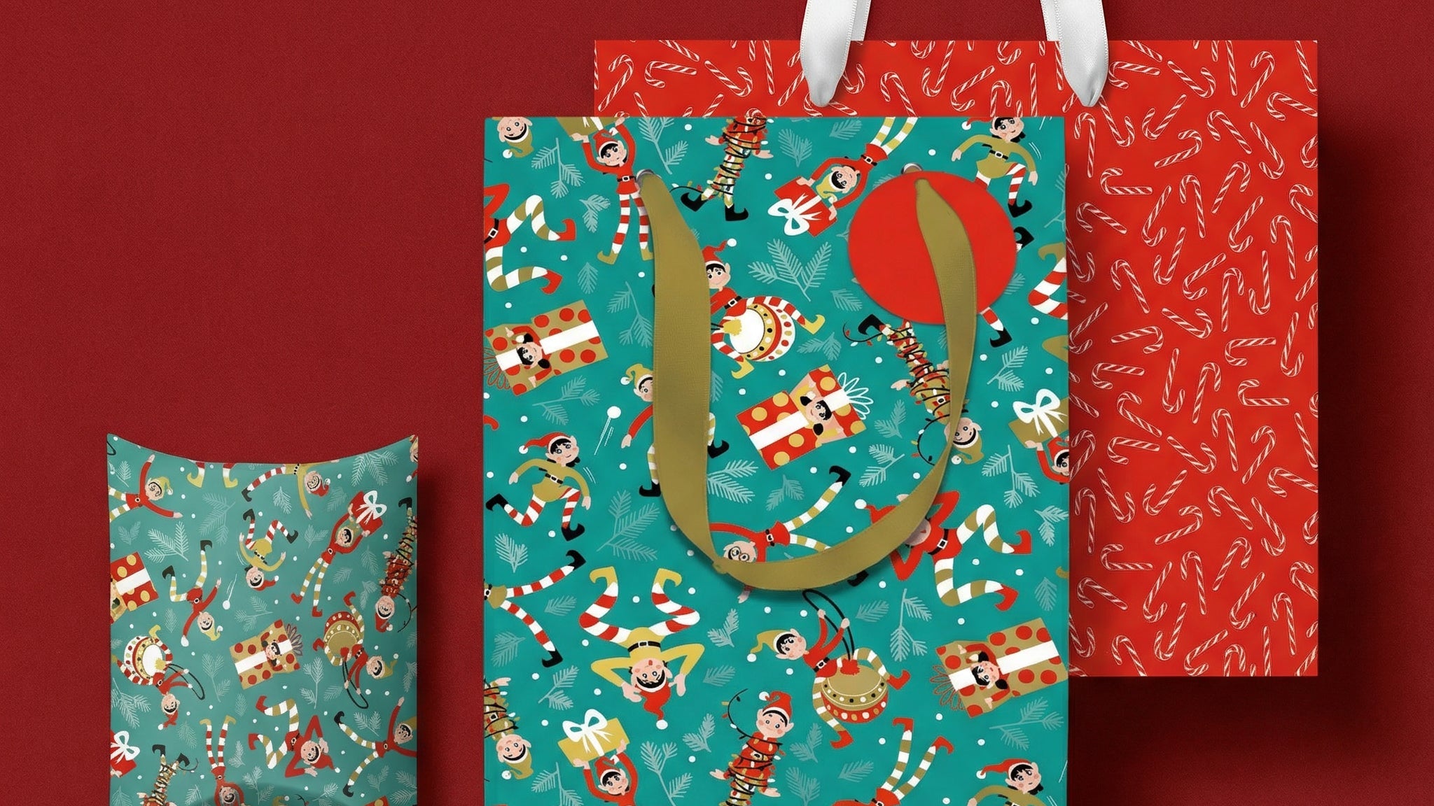 Christmas Gift Bags & Pouches