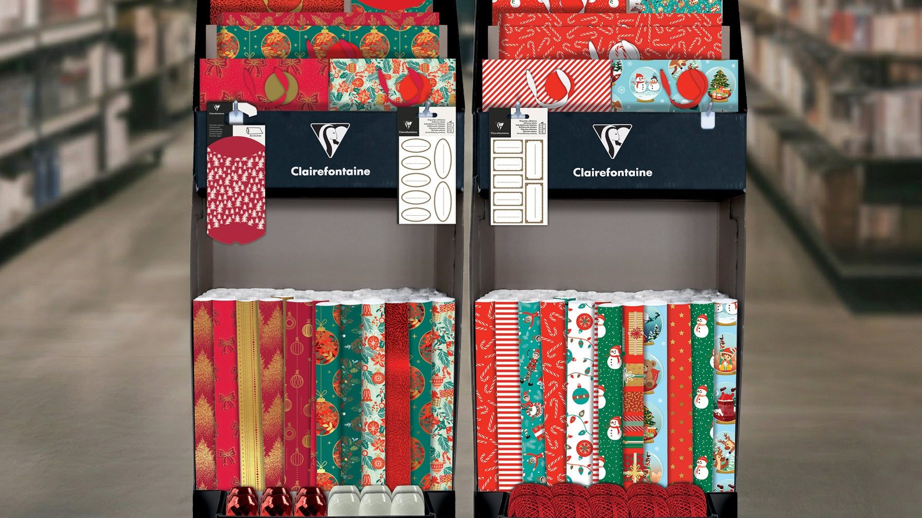Christmas Wrap Floor Display