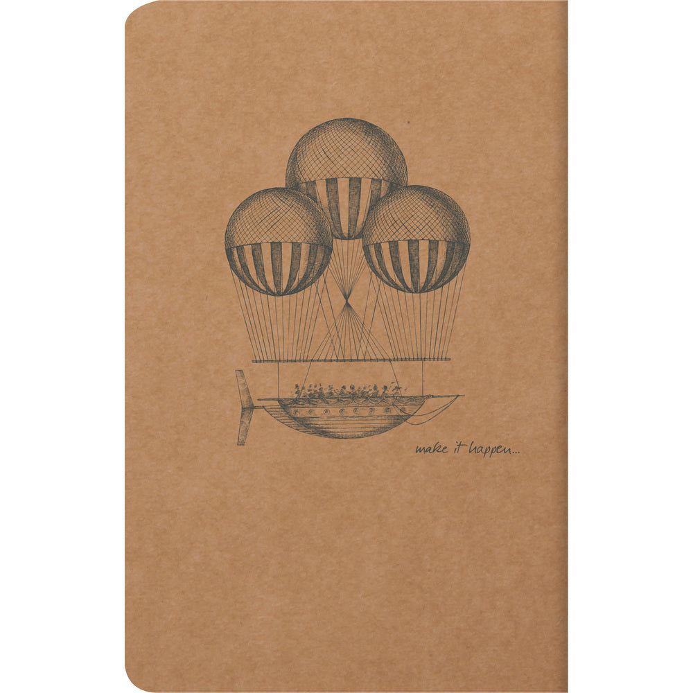 Clairefontaine Flying Spirit Cahier Notebook 11 x 17 cm Kraft (Assorted)