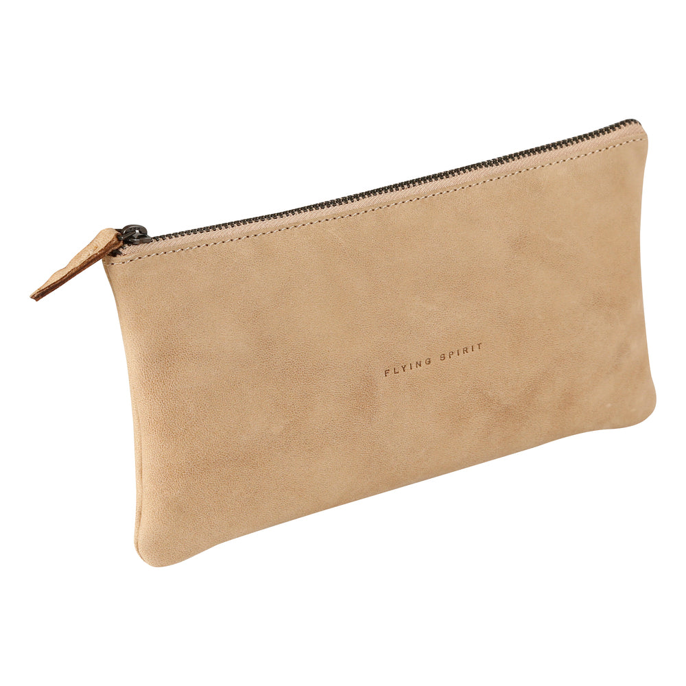 Clairefontaine Flying Spirit Leather Pencil Case Flat