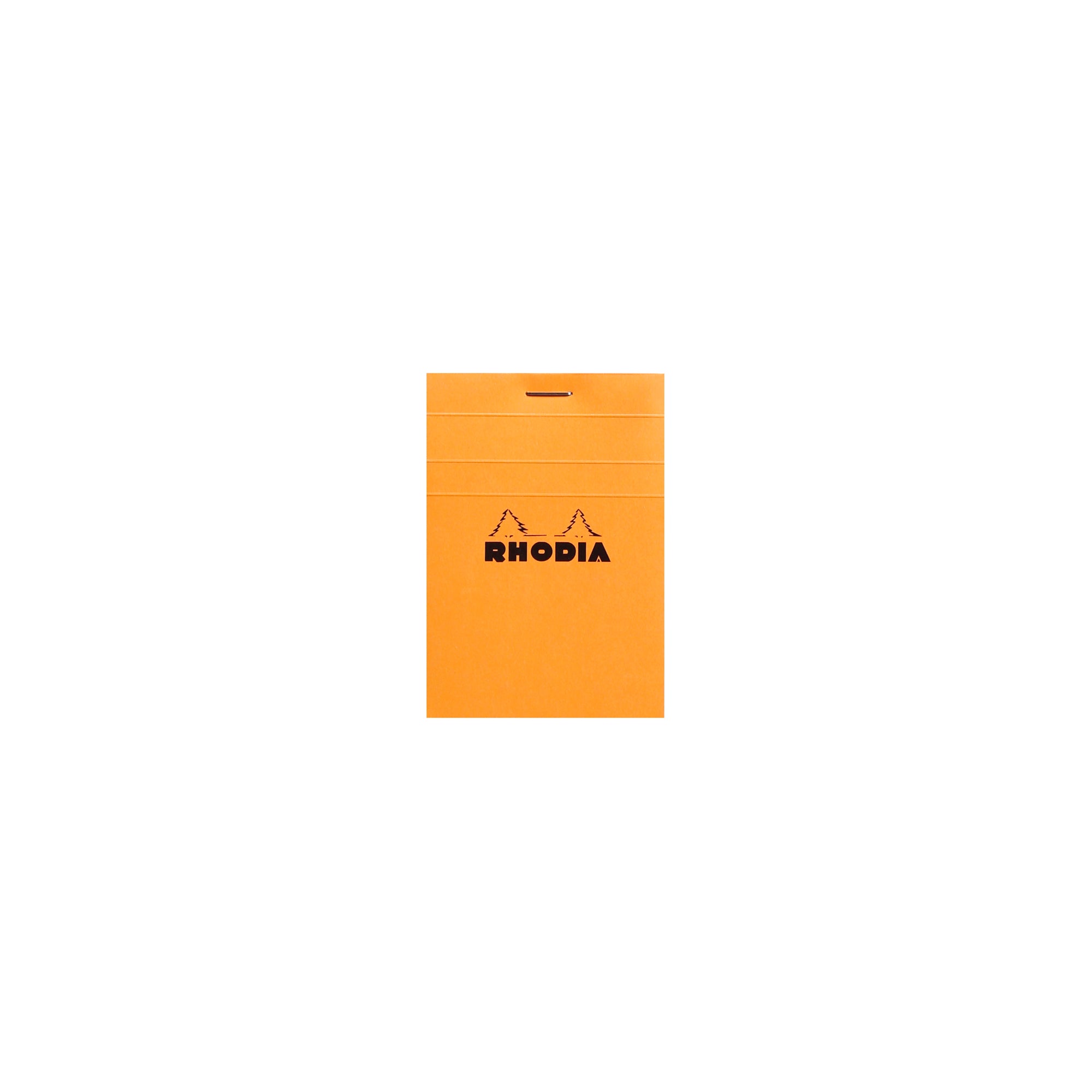 Rhodia No. 11 Top Stapled Notepad A7 Grid Orange