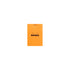 Rhodia No. 11 Top Stapled Notepad A7 Grid Orange