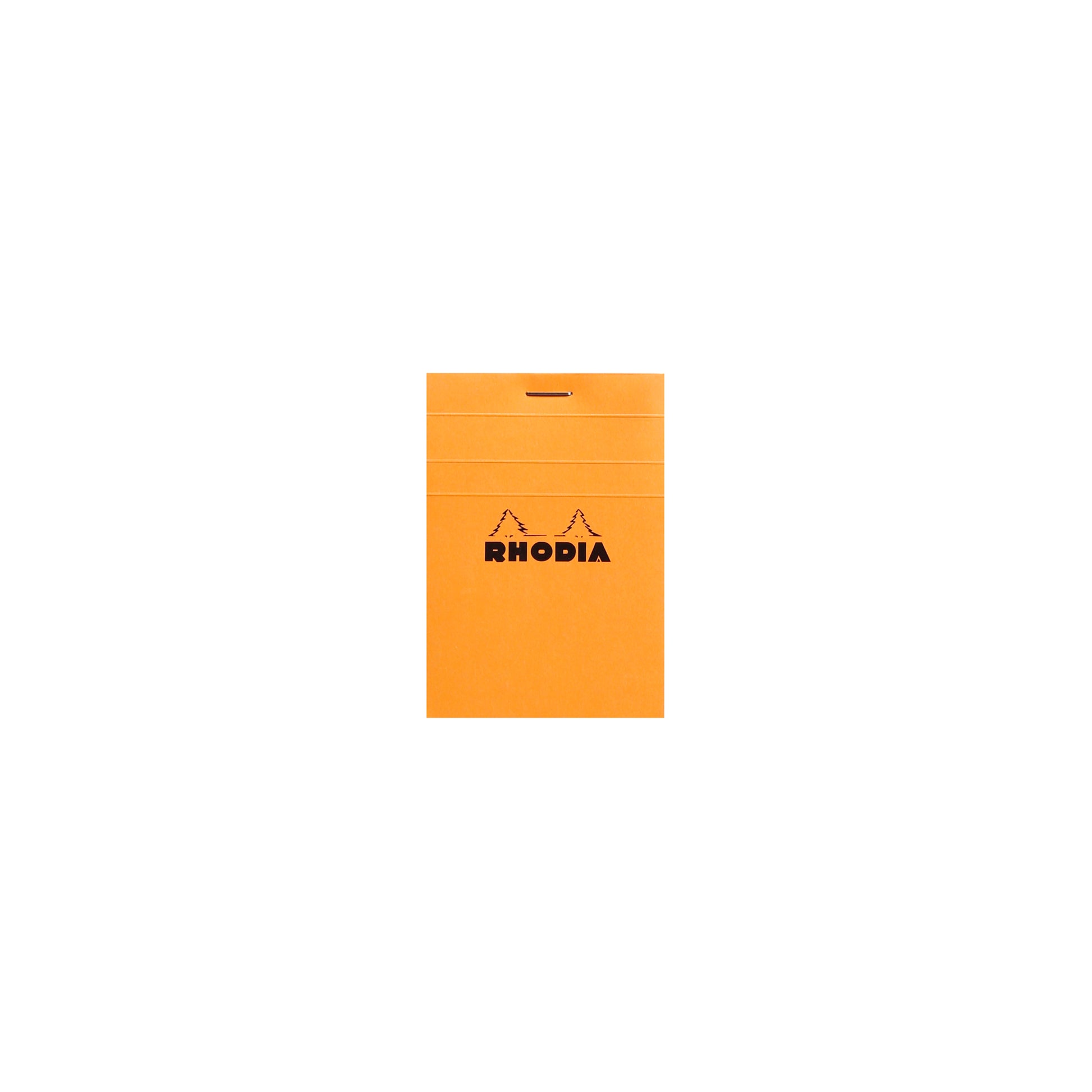 Rhodia No. 11 Top Stapled Notepad A7 Grid Orange
