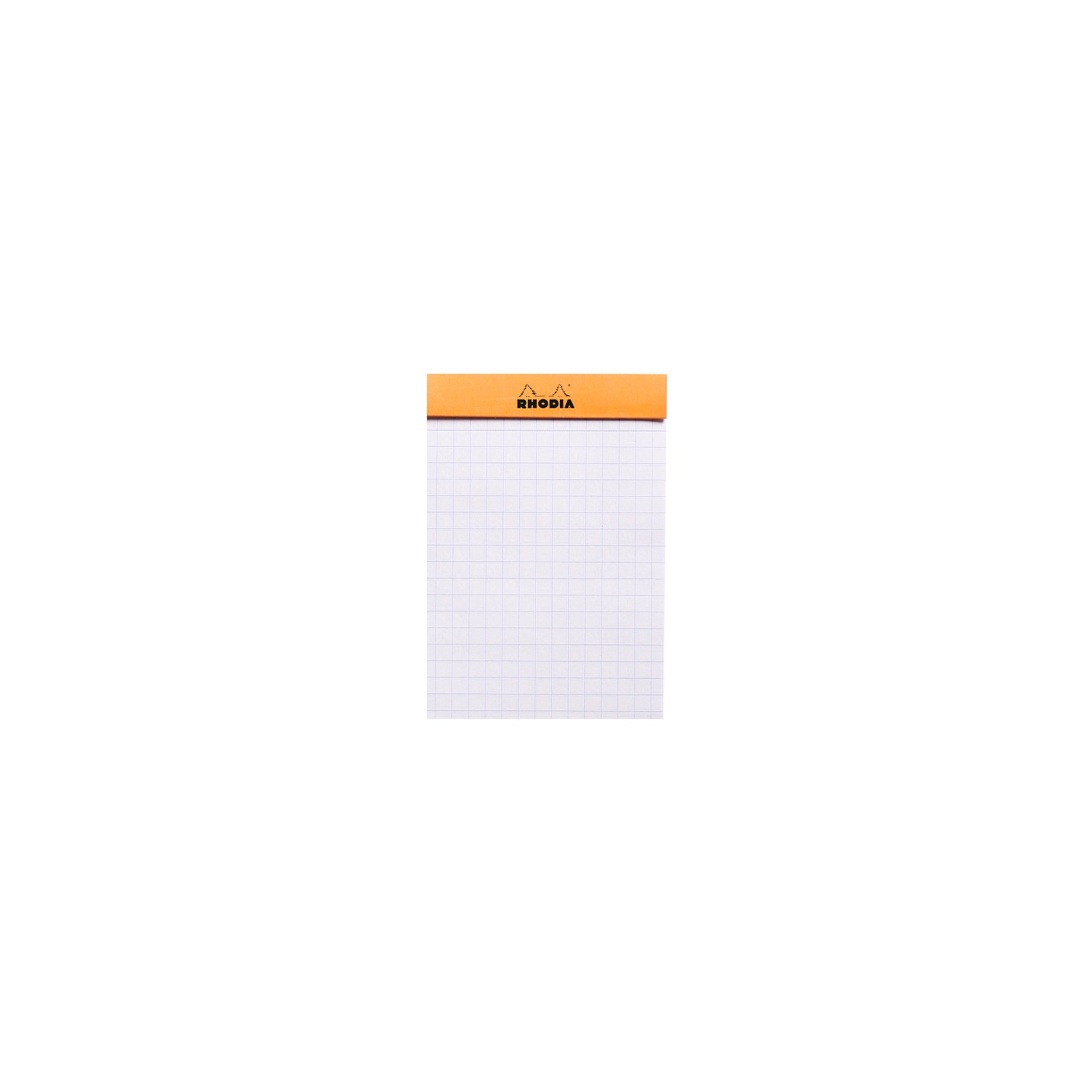 Rhodia No. 11 Top Stapled Notepad A7 Grid Orange