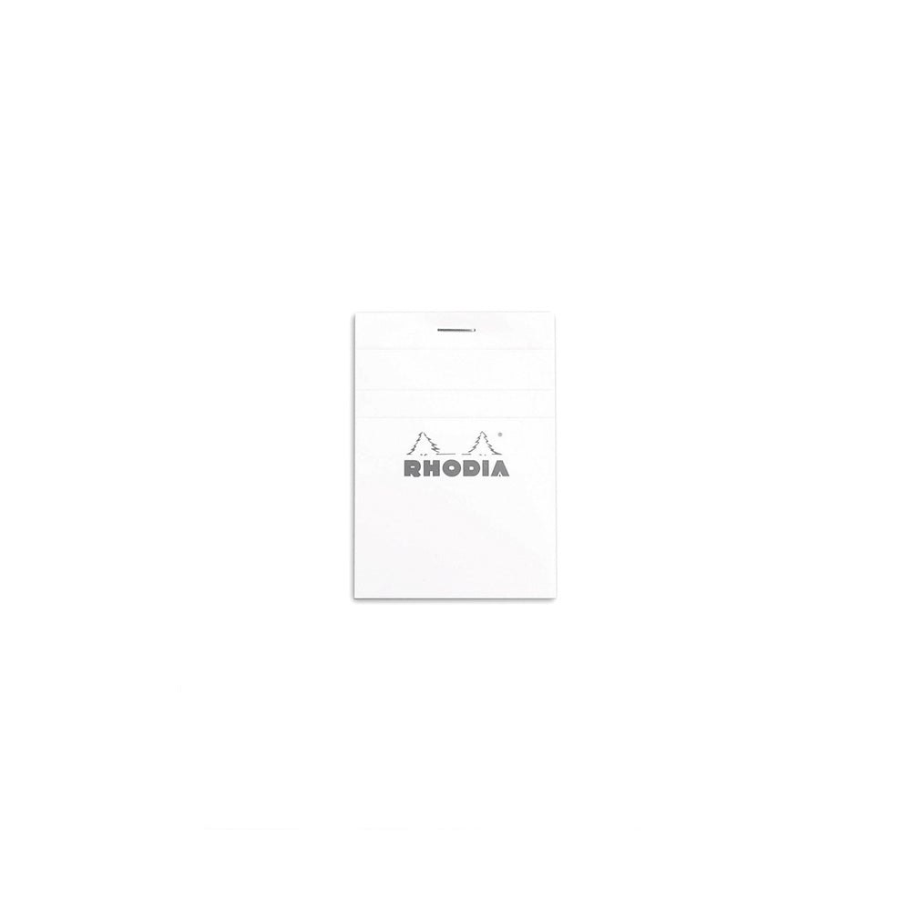 Rhodia No. 11 Top Stapled Notepad A7 Grid White