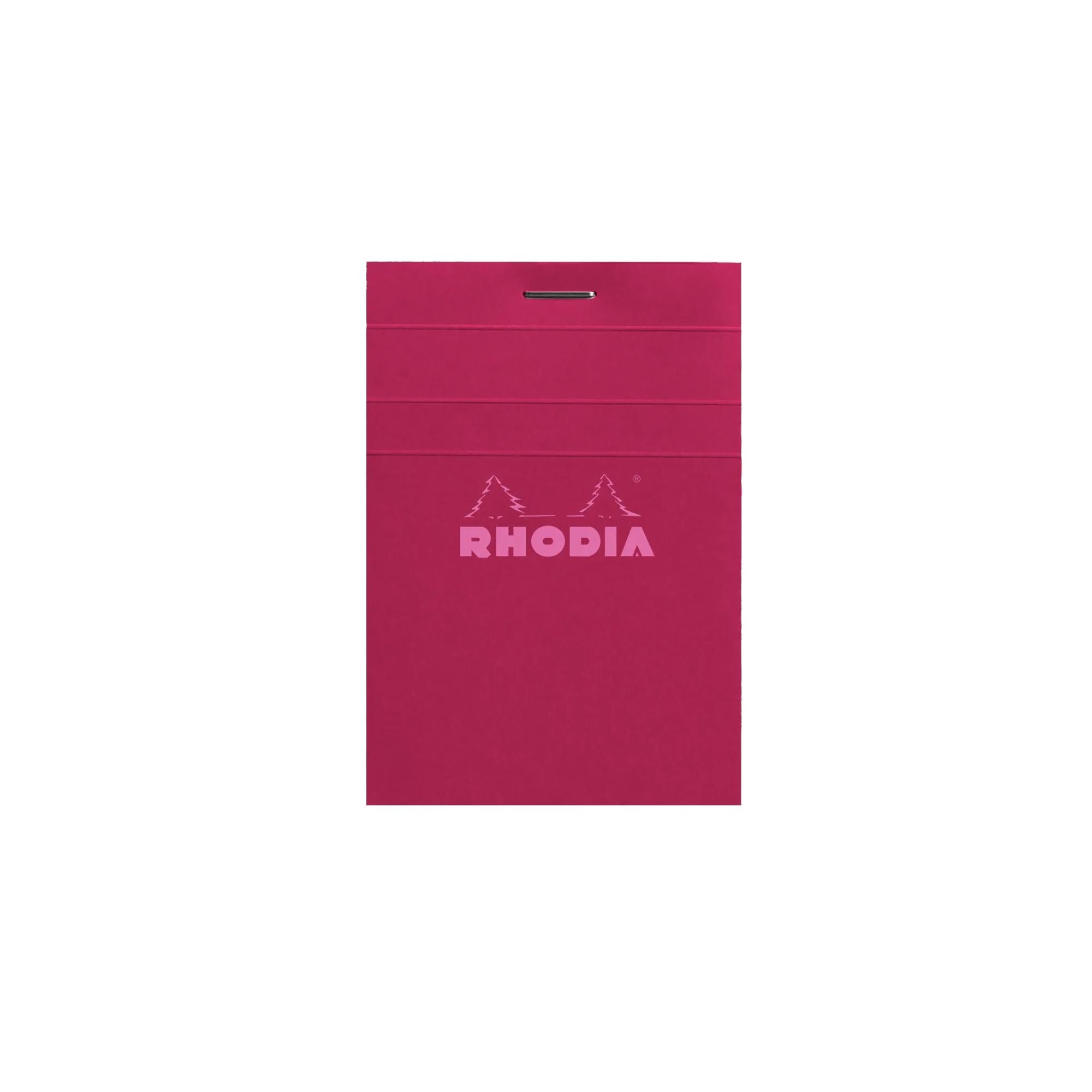 Rhodia No. 11 Top Stapled Notepad A7 Grid Plum