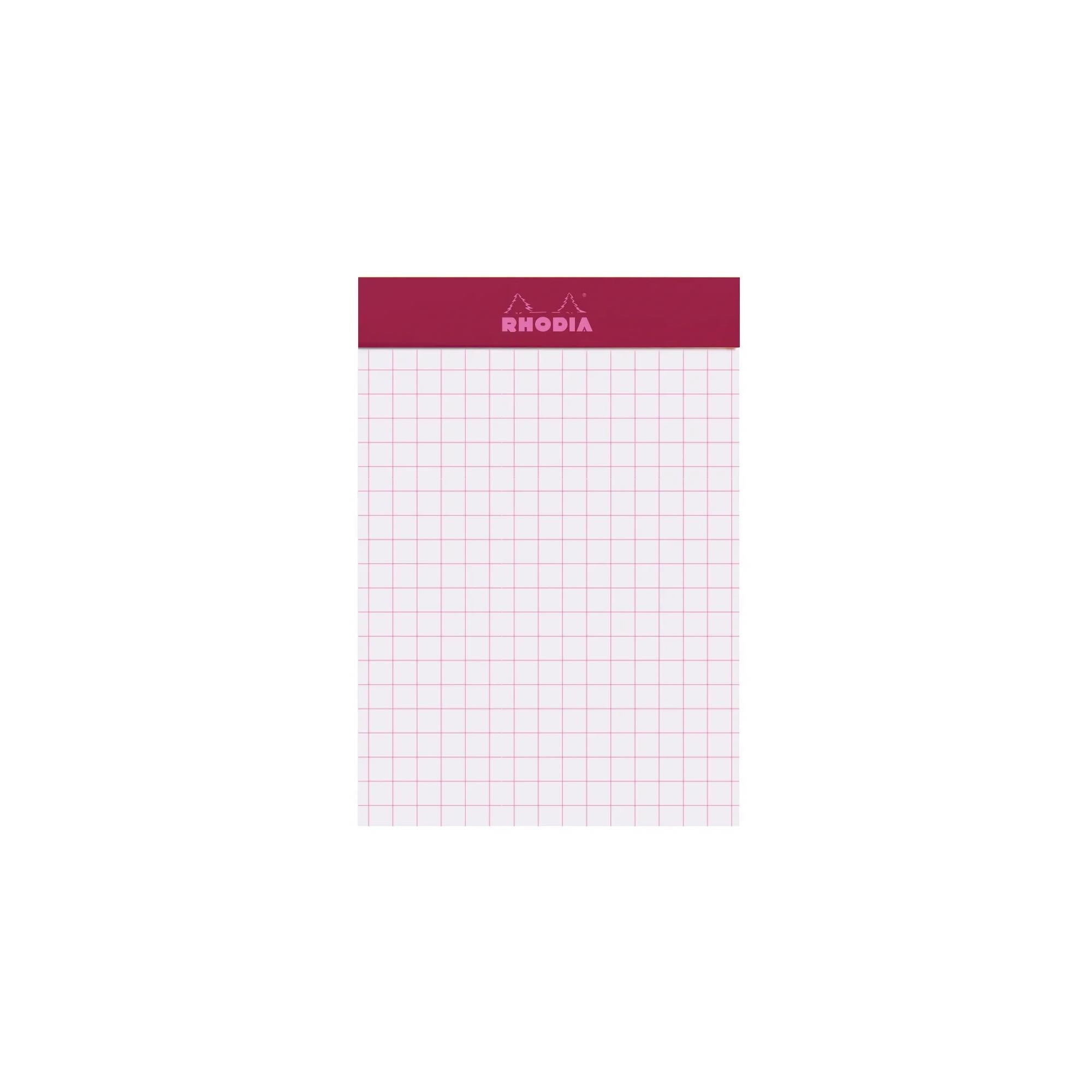 Rhodia No. 11 Top Stapled Notepad A7 Grid Plum