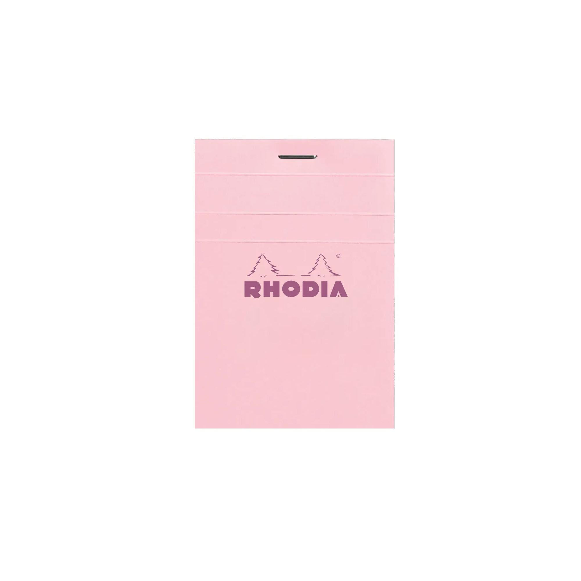 Rhodia No. 11 Top Stapled Notepad A7 Grid Rose