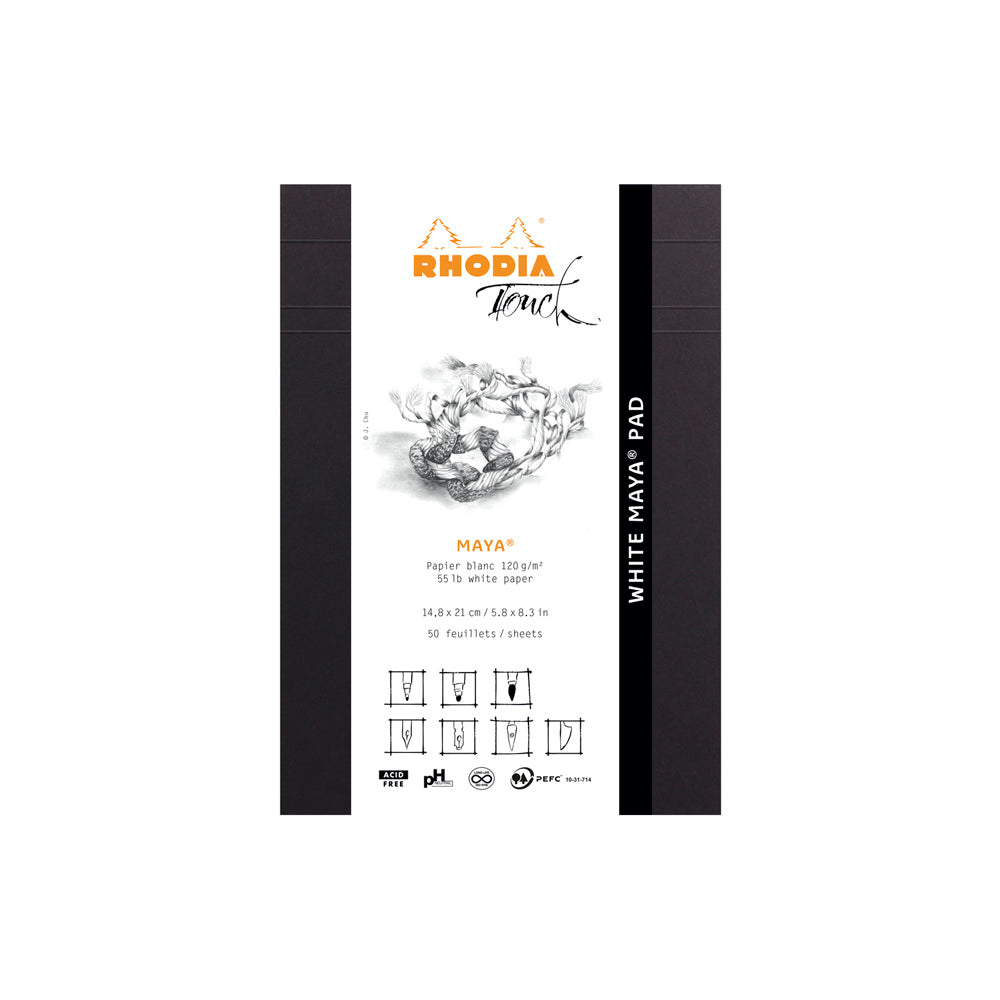 Rhodia Touch White Maya Pad A5 Blank