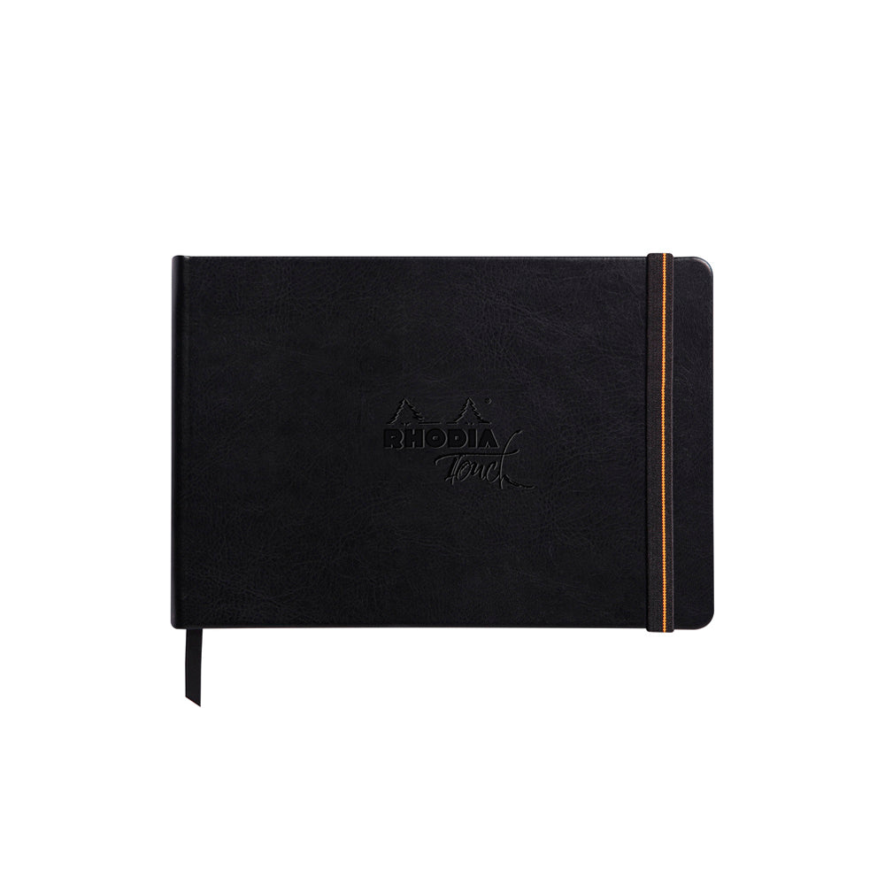 Rhodia Touch Carbon Book Hardcover A5 Landscape Blank