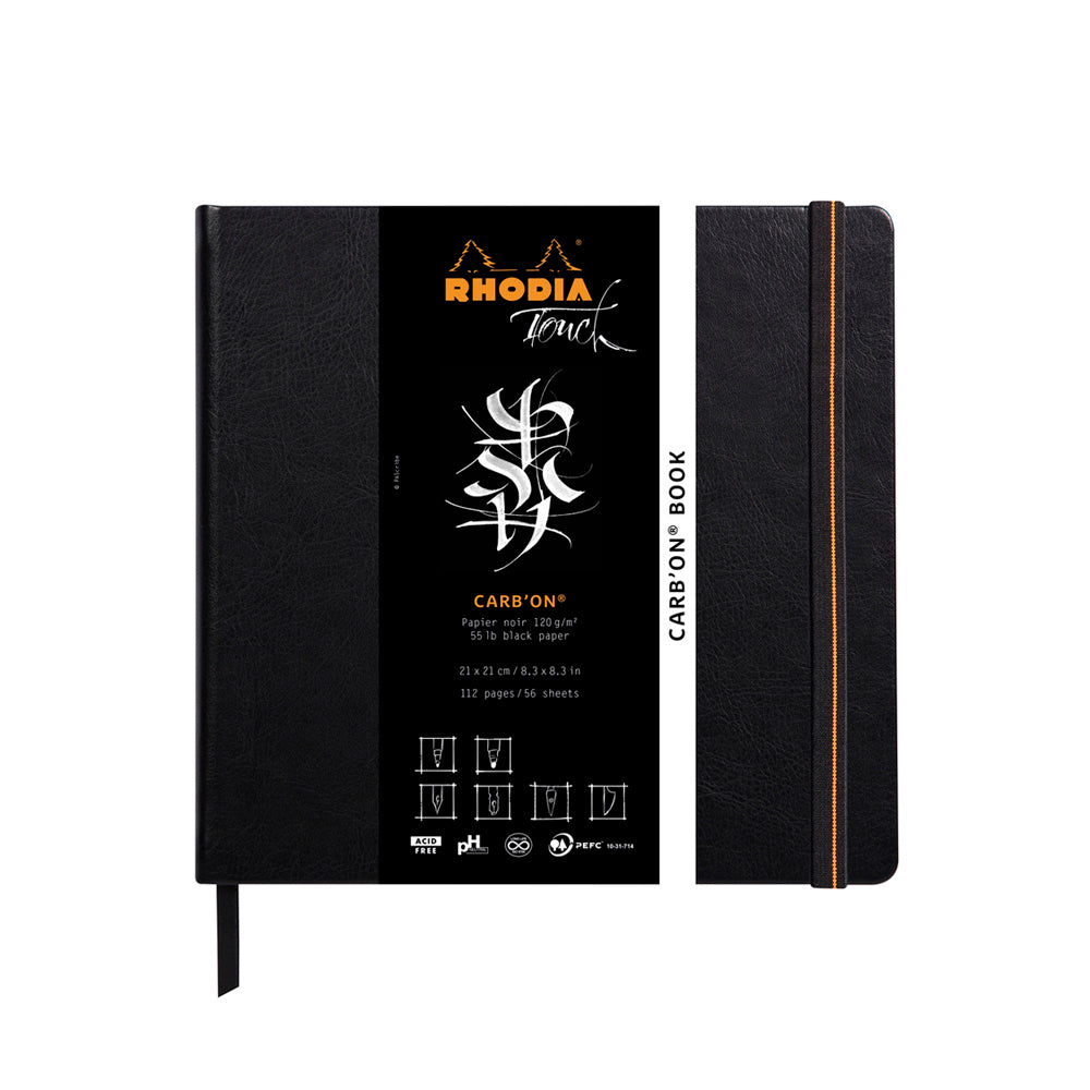 Rhodia Touch Carbon Book Hardcover 21 x 21 cm Blank