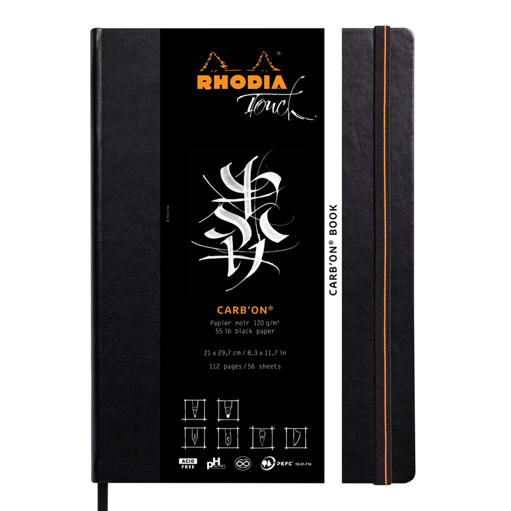Rhodia Touch Carbon Book Hardcover A4 Portrait Blank