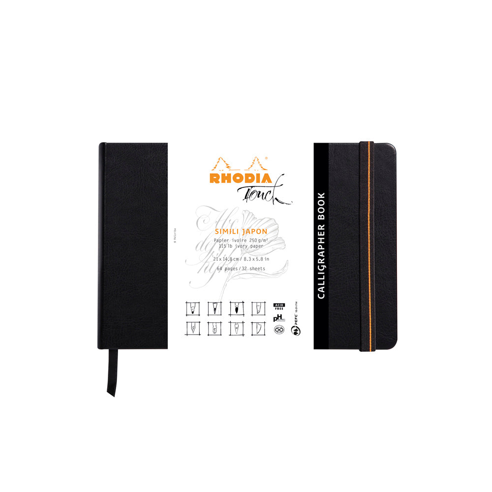 Rhodia Touch Calligrapher Book Hardcover A5 Landscape Blank