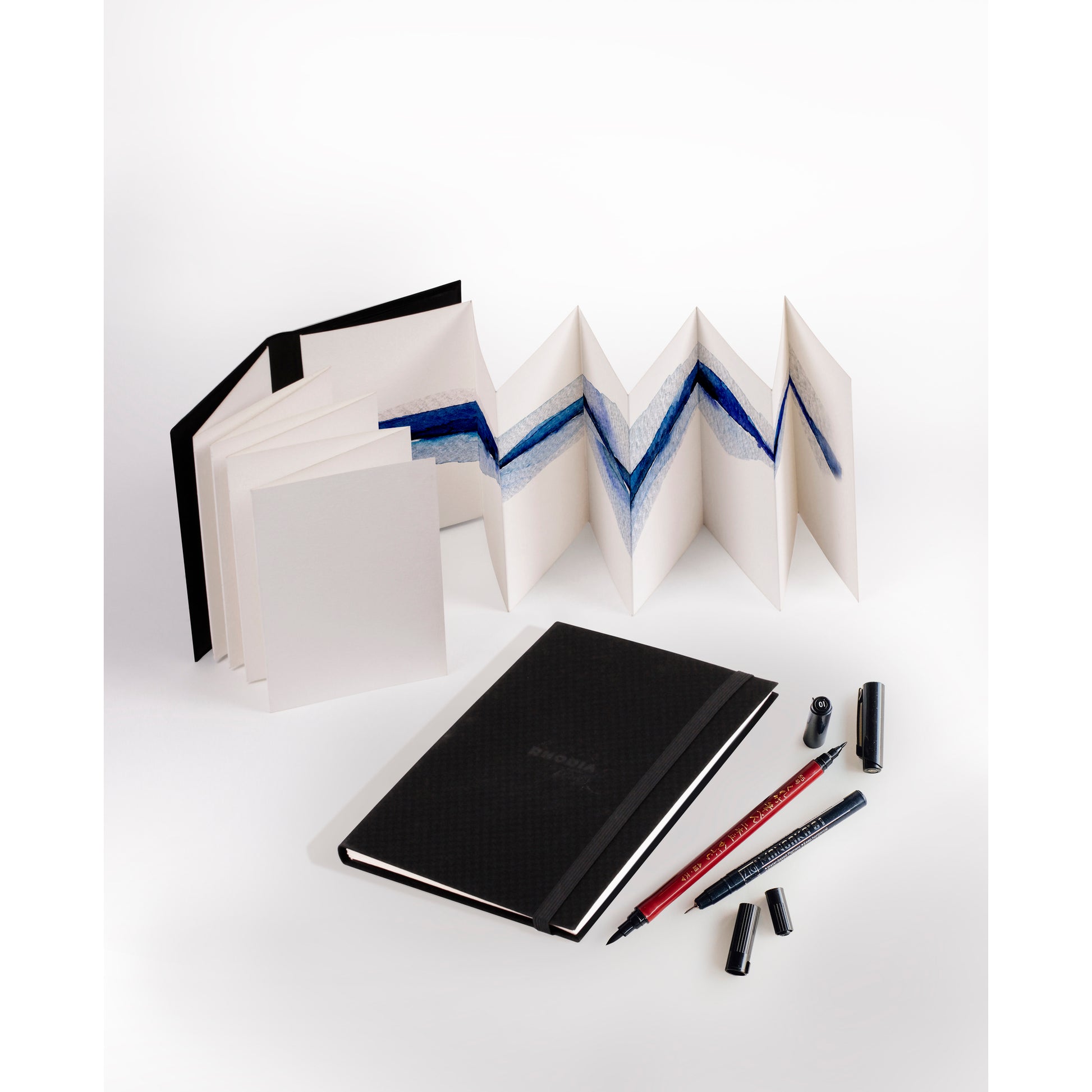Rhodia Touch Double Accordion Watercolour Book (Cold Pressed Paper) A5 Portrait