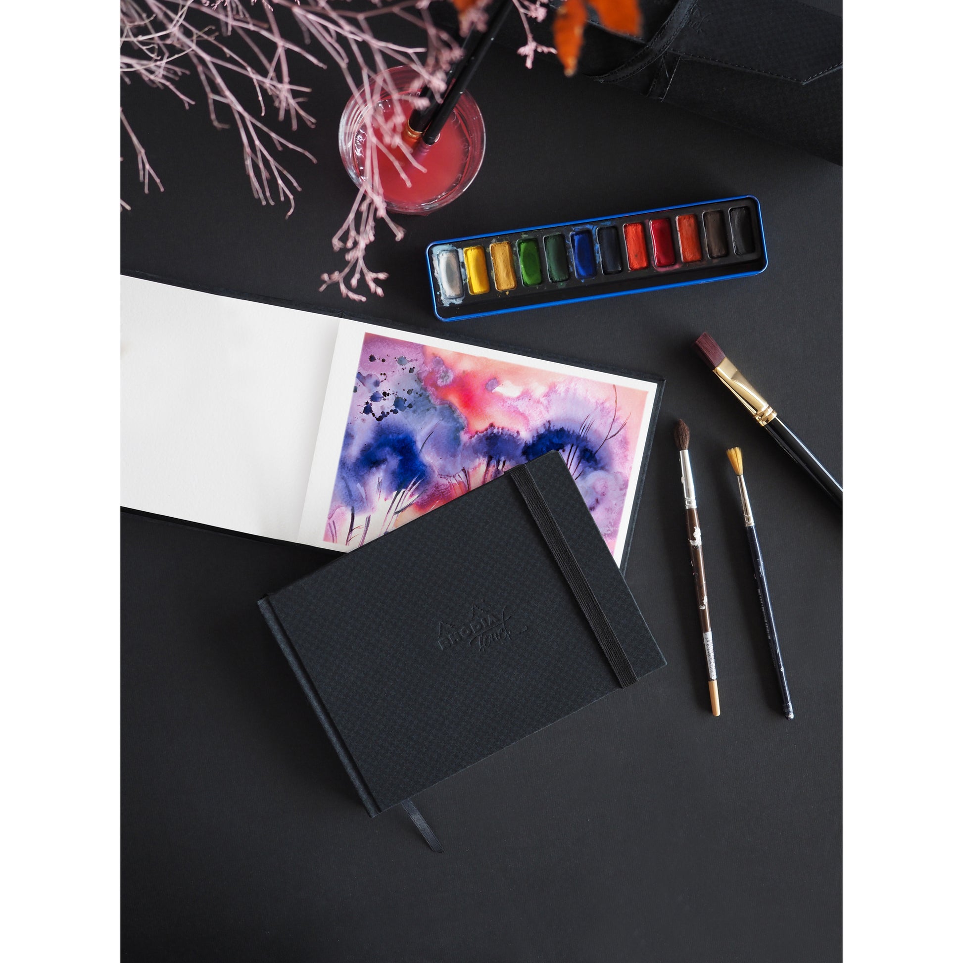 Rhodia Touch Watercolour Book (Hot Pressed Paper) A6 Landscape
