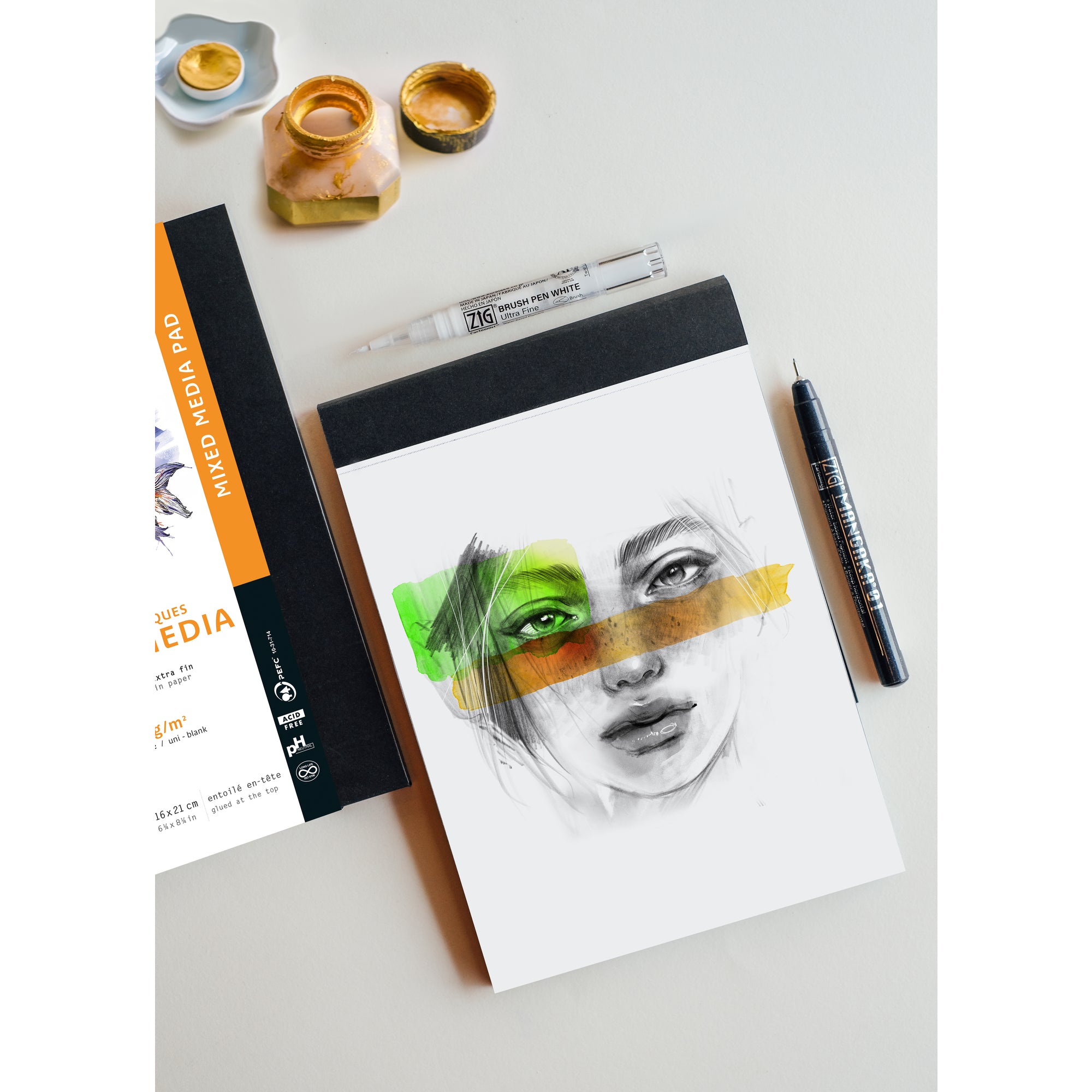 Rhodia Touch Mixed Media Sketchpad A4+ Portrait