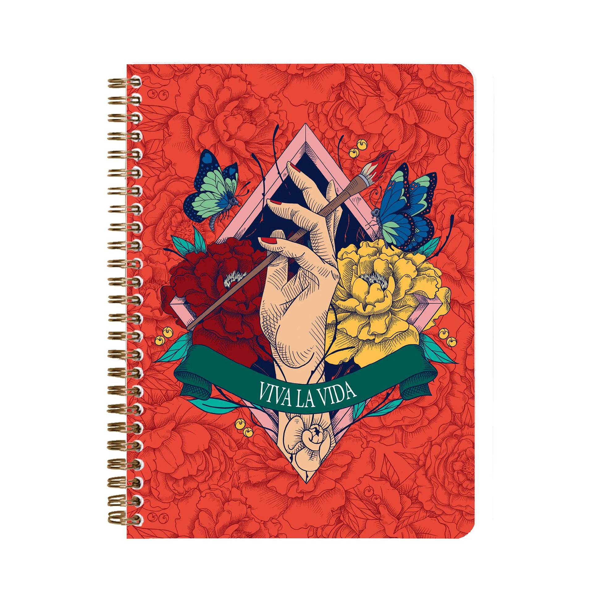 Clairefontaine Frida Kahlo Wirebound Notebook A5 Lined (4 Cover Designs)
