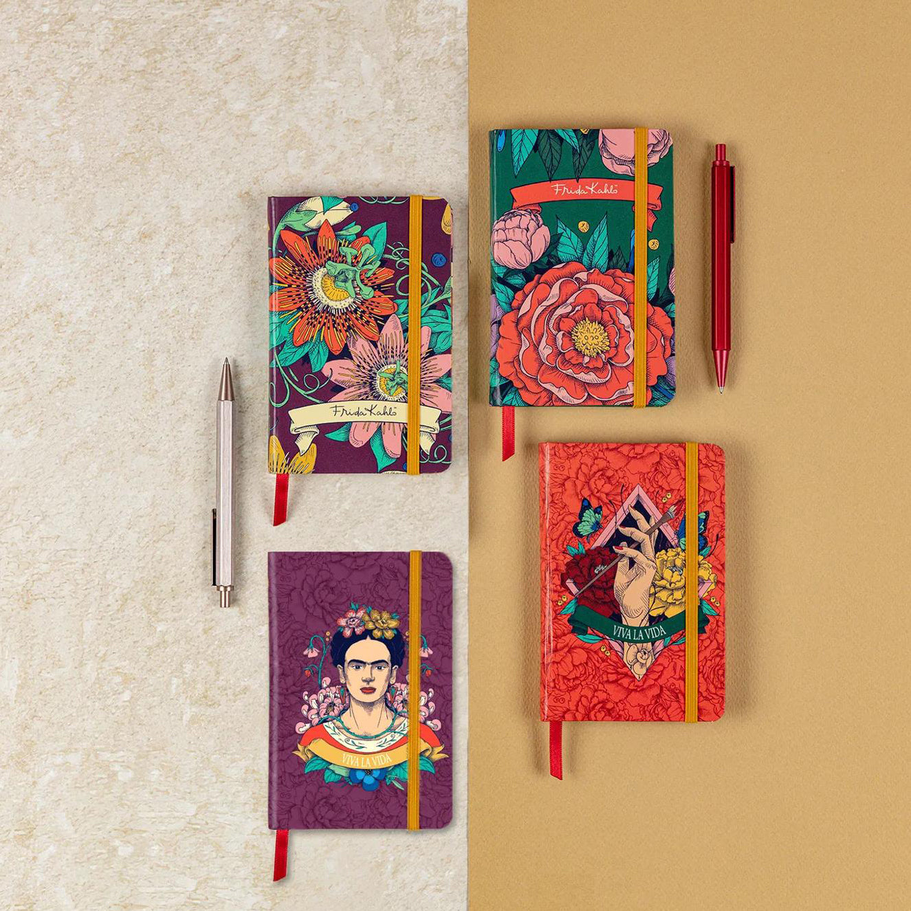 Clairefontaine x Frida Kahlo Hardcover Notebook A6 Blank (4 Cover Designs)