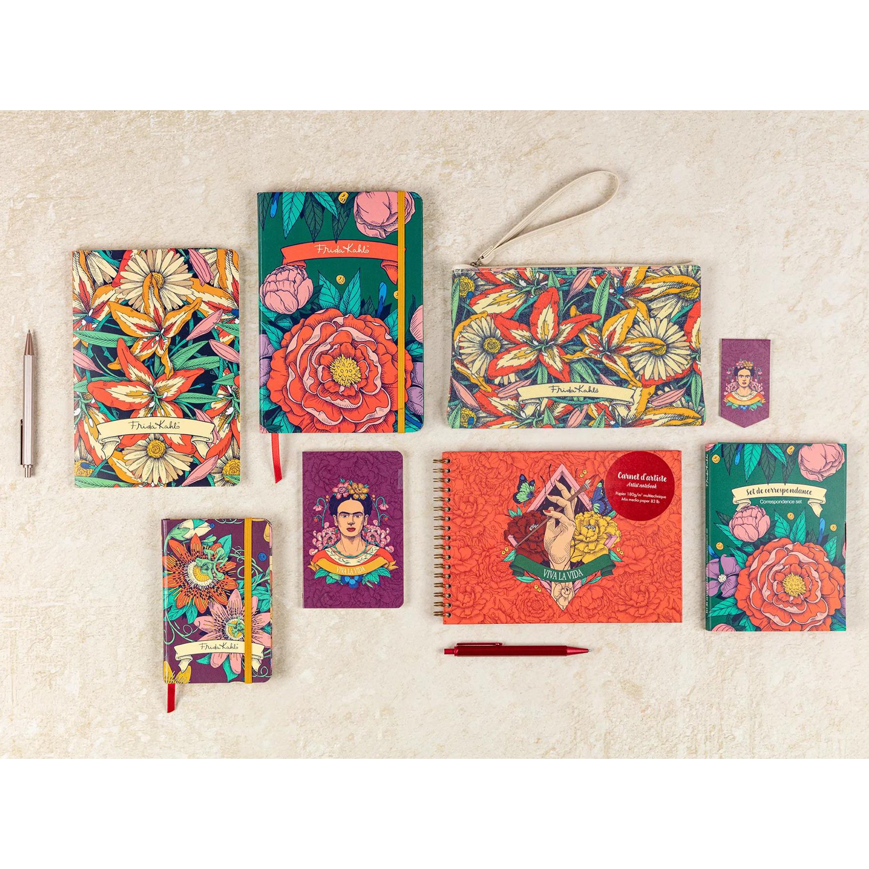 Clairefontaine x Frida Kahlo Hardcover Notebook A5 Lined (4 Cover Designs)