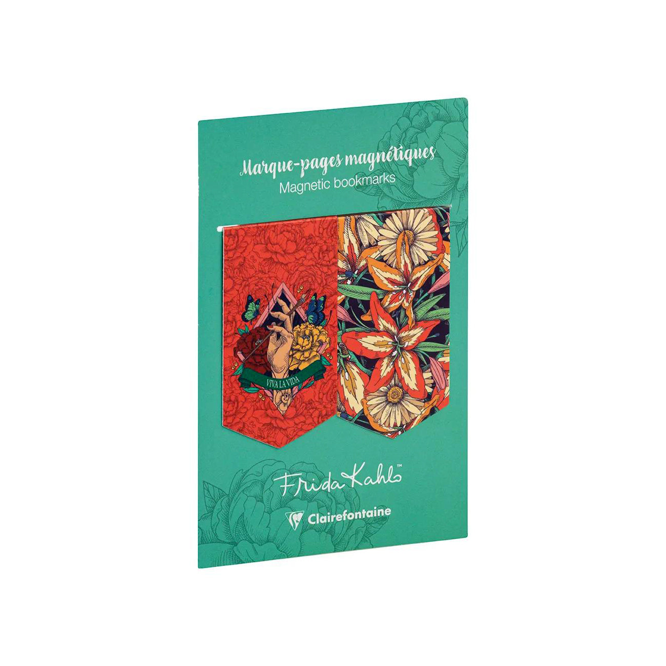 Clairefontaine Frida Kahlo Set of 2 Magnetic Bookmarks