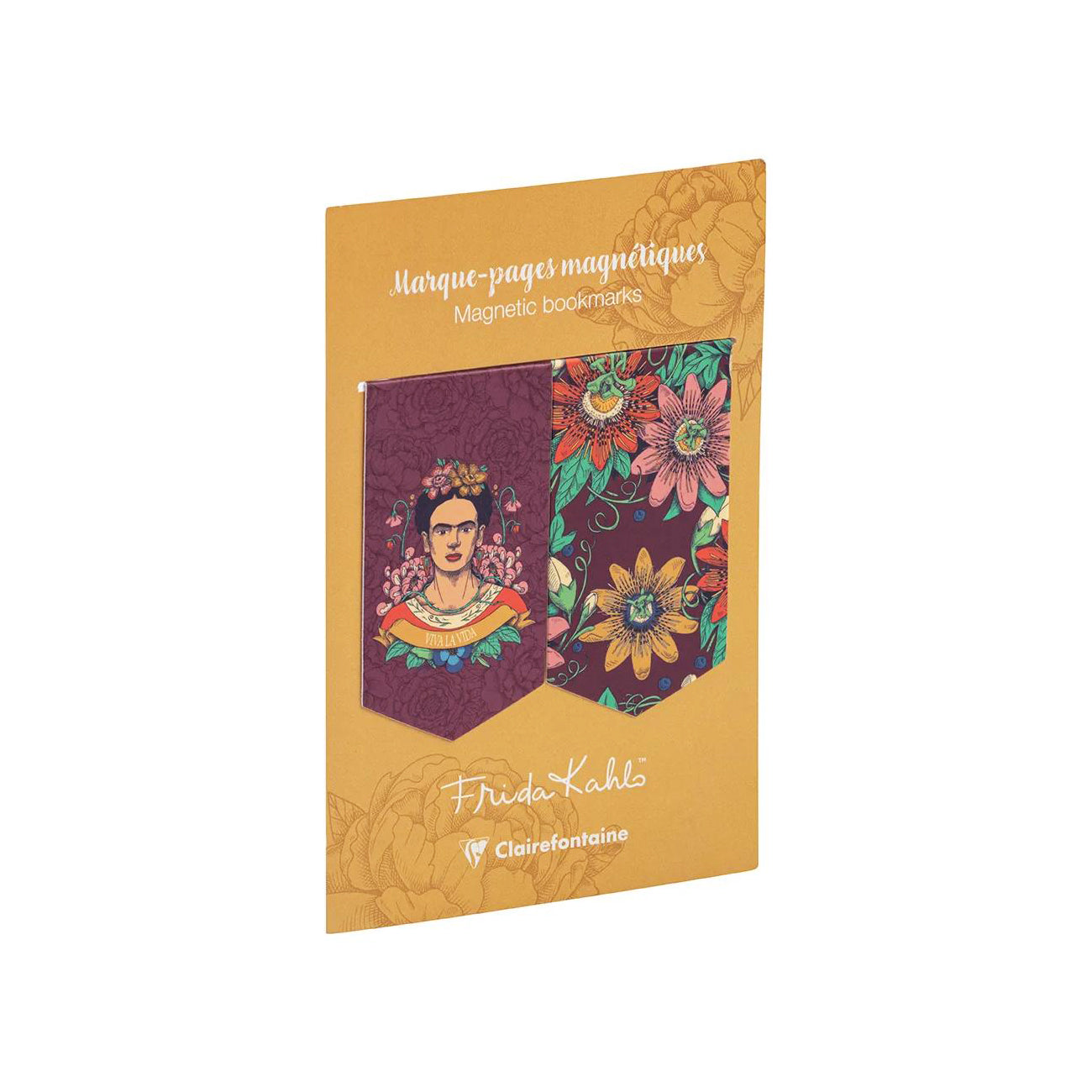Clairefontaine Frida Kahlo Set of 2 Magnetic Bookmarks