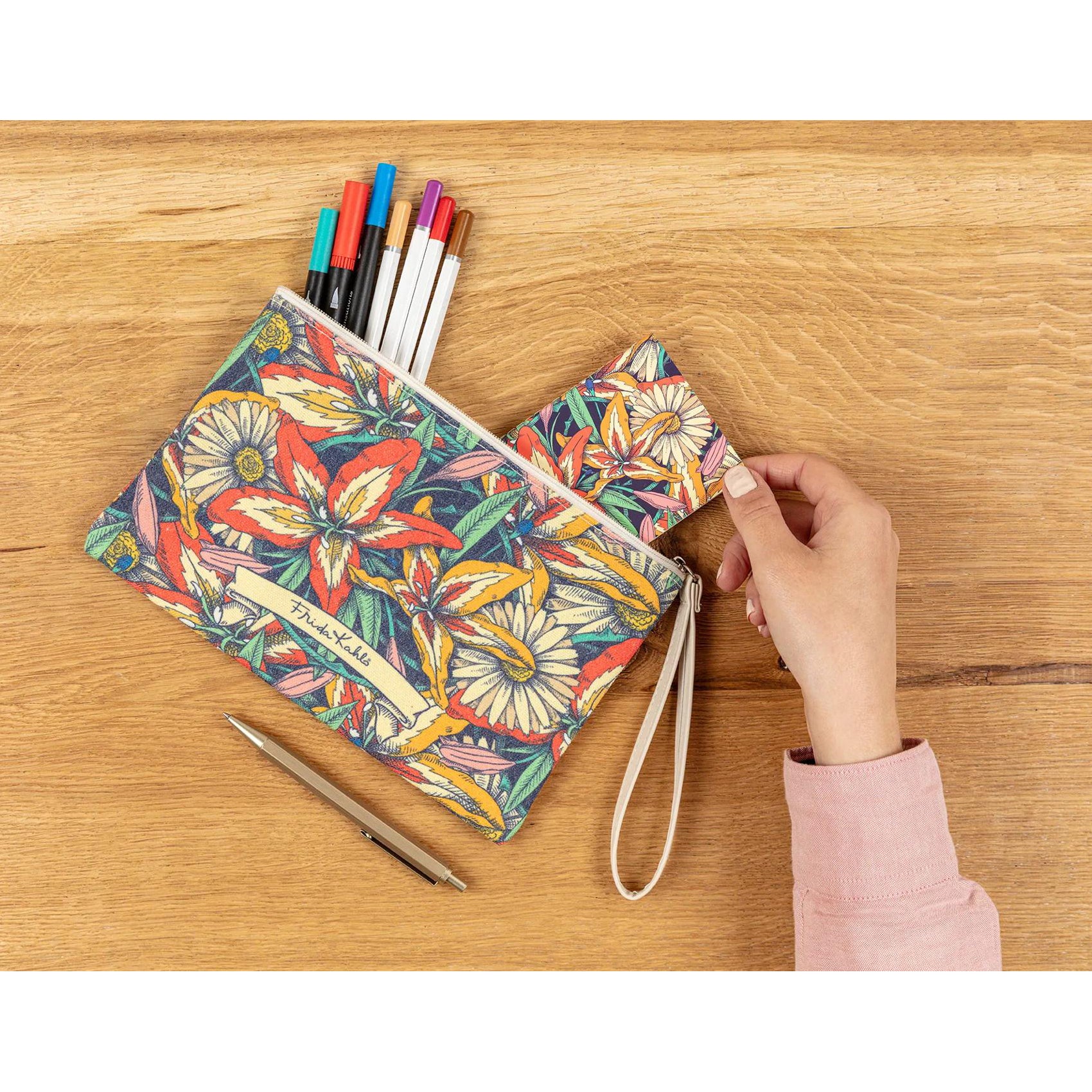 Clairefontaine x Frida Kahlo Flat Pouch