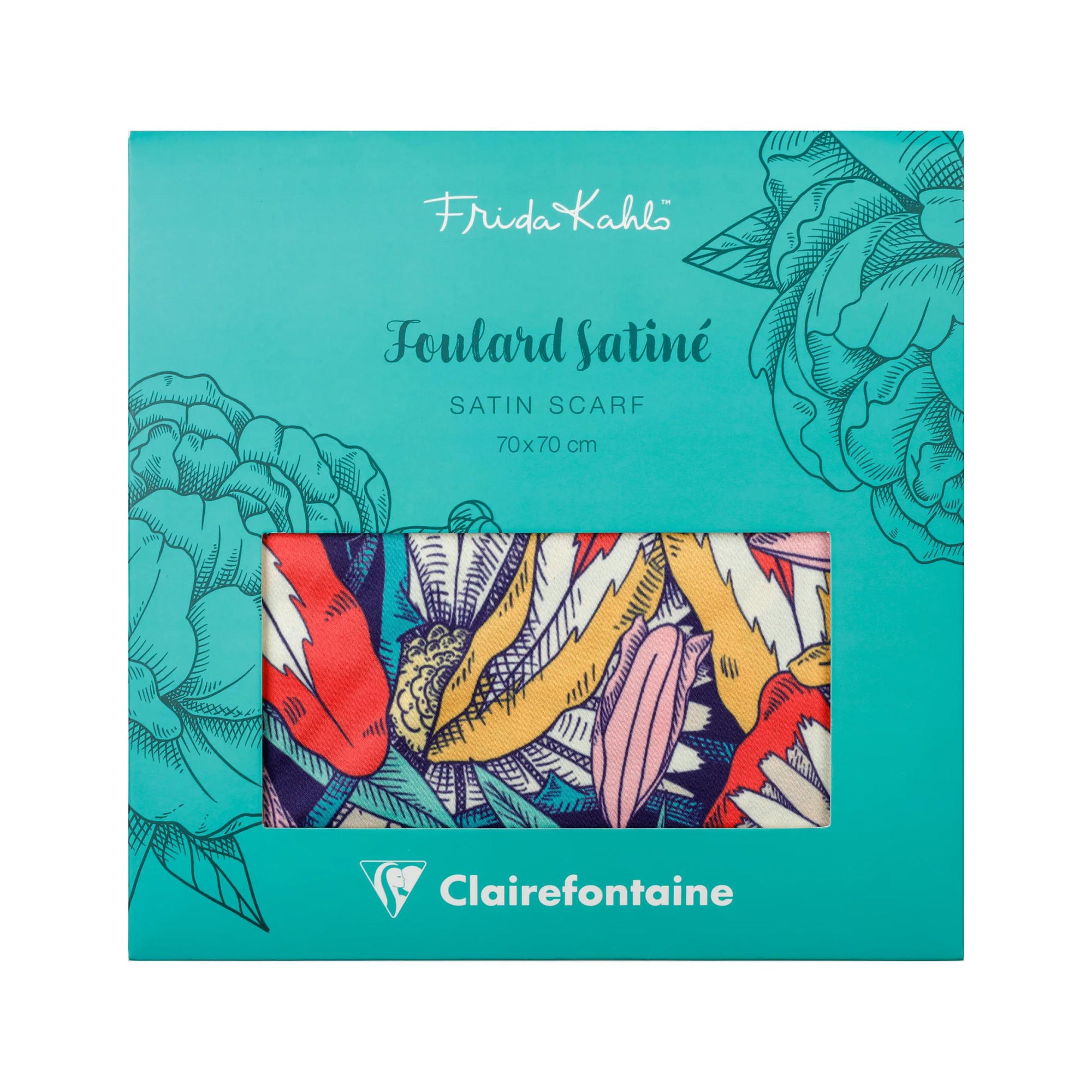 Clairefontaine Frida Kahlo Satin Scarf