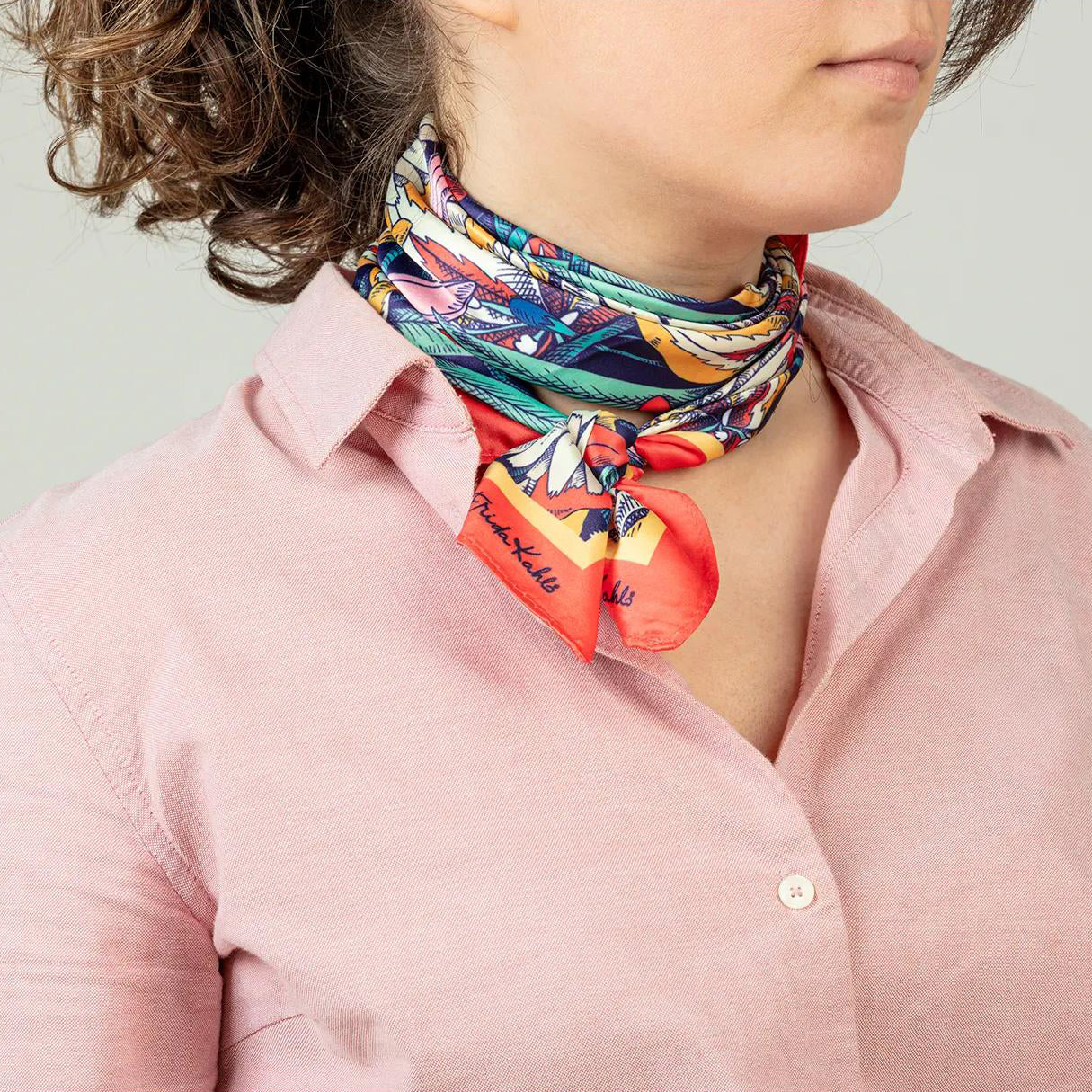 Frida Kahlo Satin Scarf