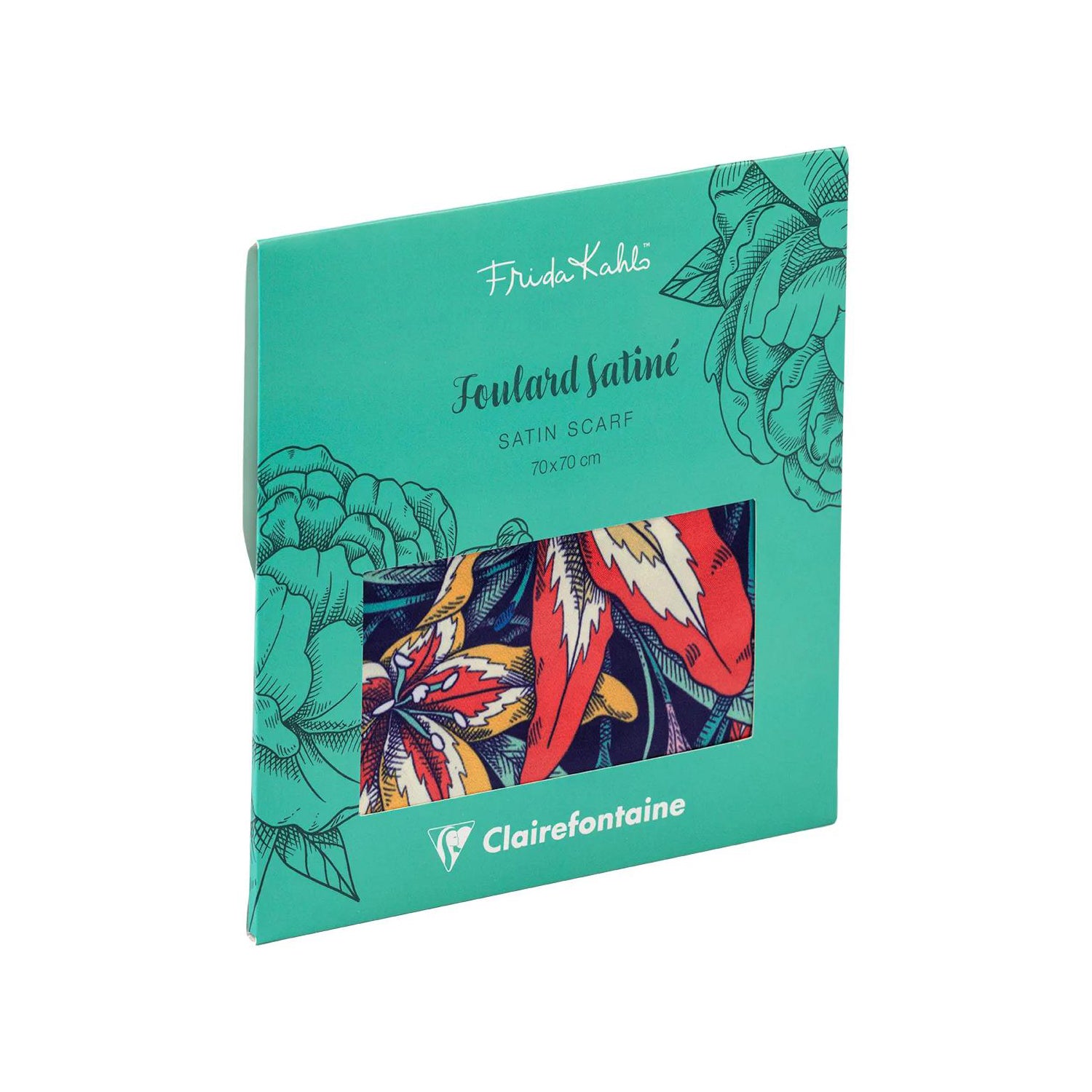 Clairefontaine Frida Kahlo Satin Scarf