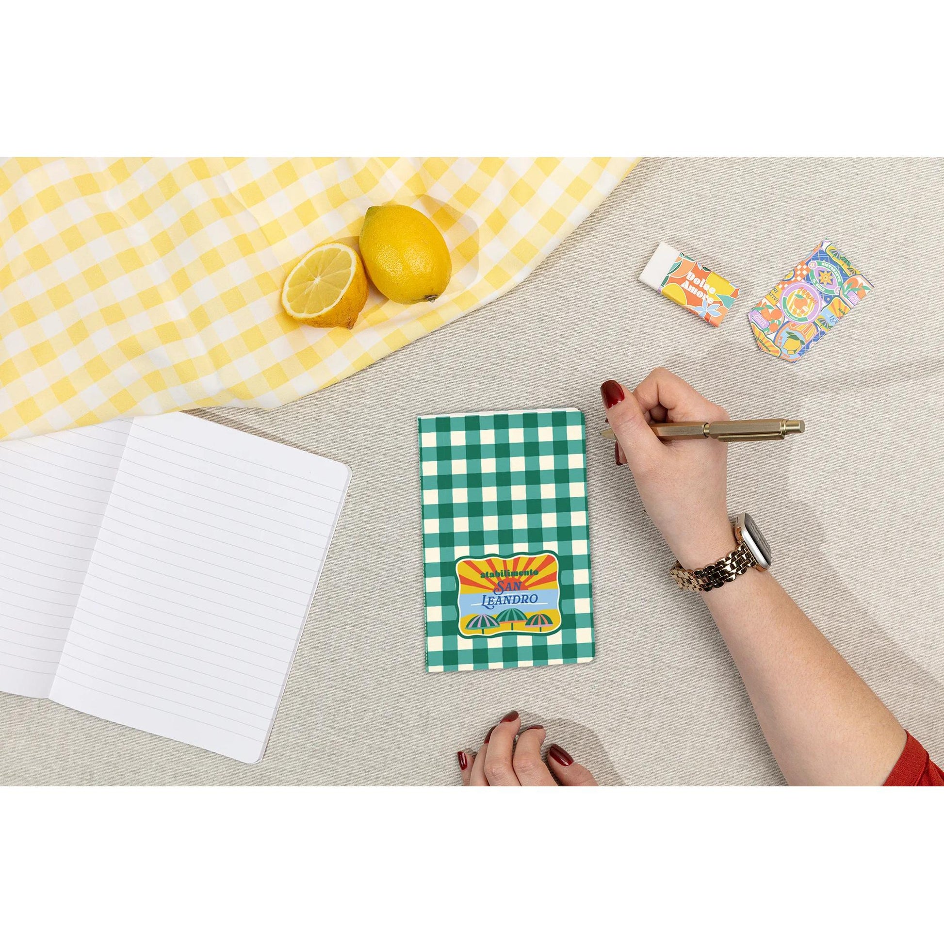 Clairefontaine Dolce Amore Stitched Notebook Pocket Lined (4 Cover Designs)