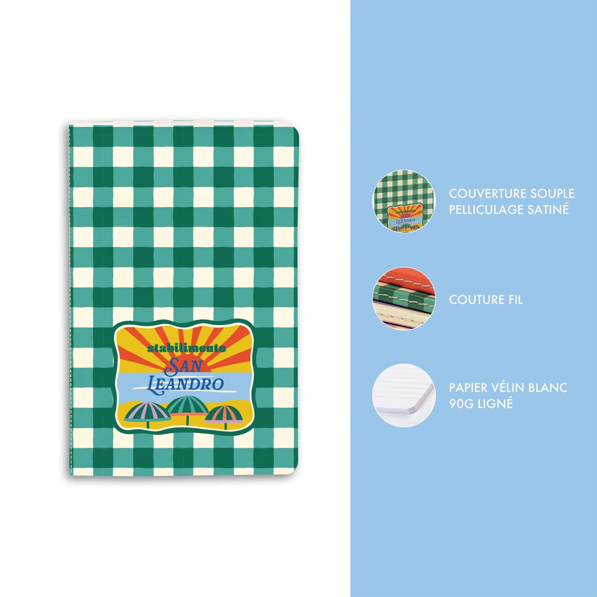 Clairefontaine Dolce Amore Stitched Notebook Pocket Lined (4 Cover Designs)