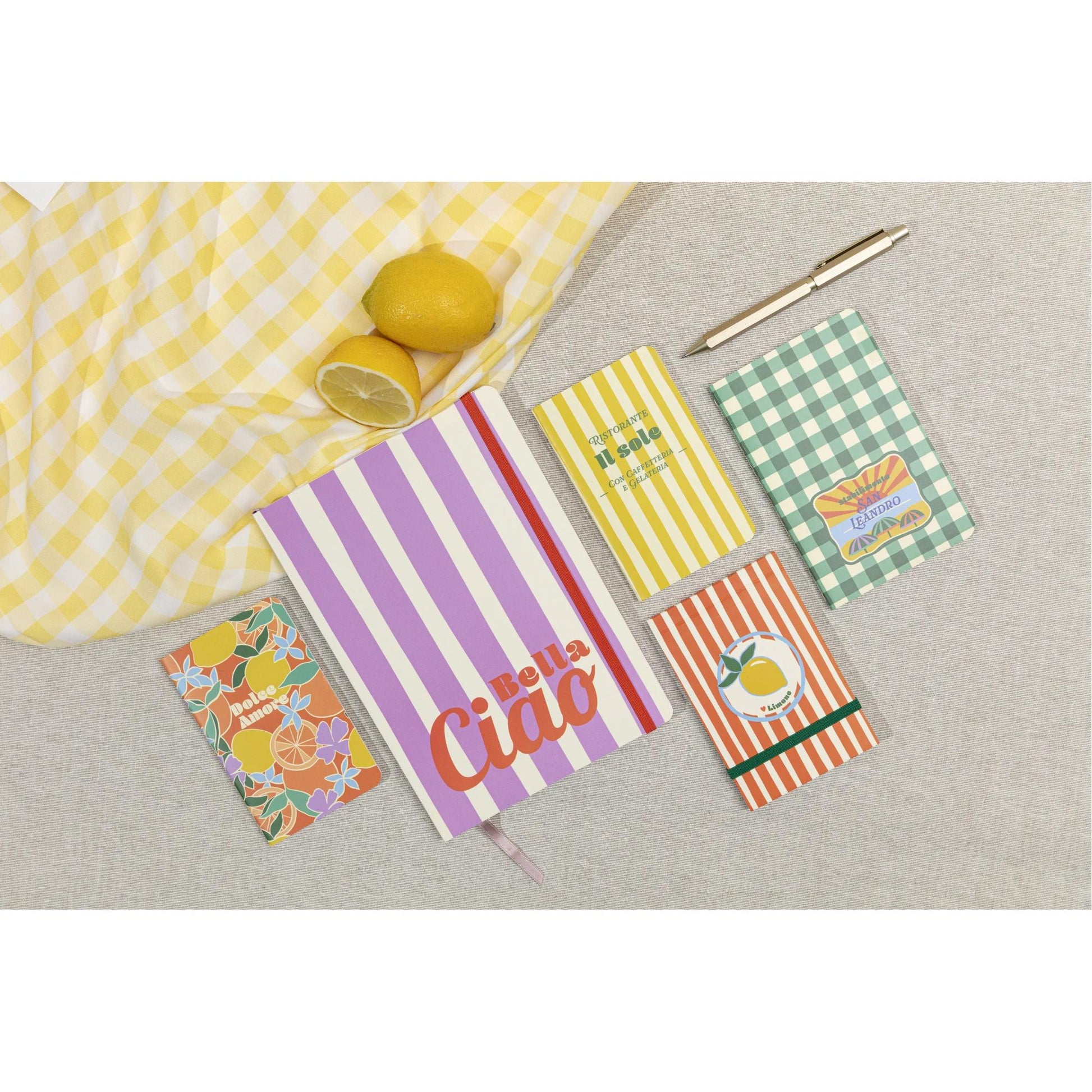 Clairefontaine Dolce Amore Stitched Notebook Pocket Lined (4 Cover Designs)