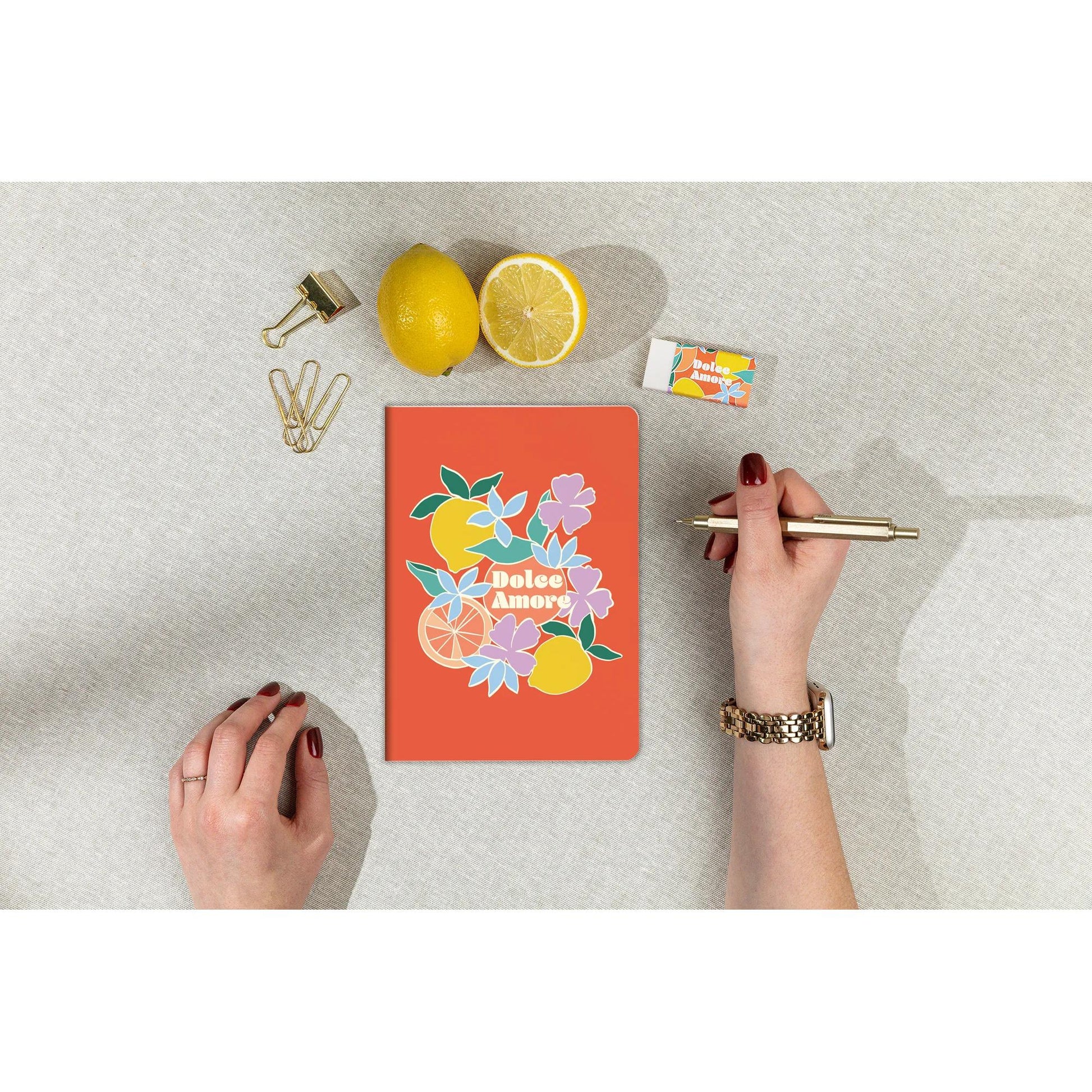 Clairefontaine Dolce Amore Stitched Notebook A5 Lined (3 Cover Designs)