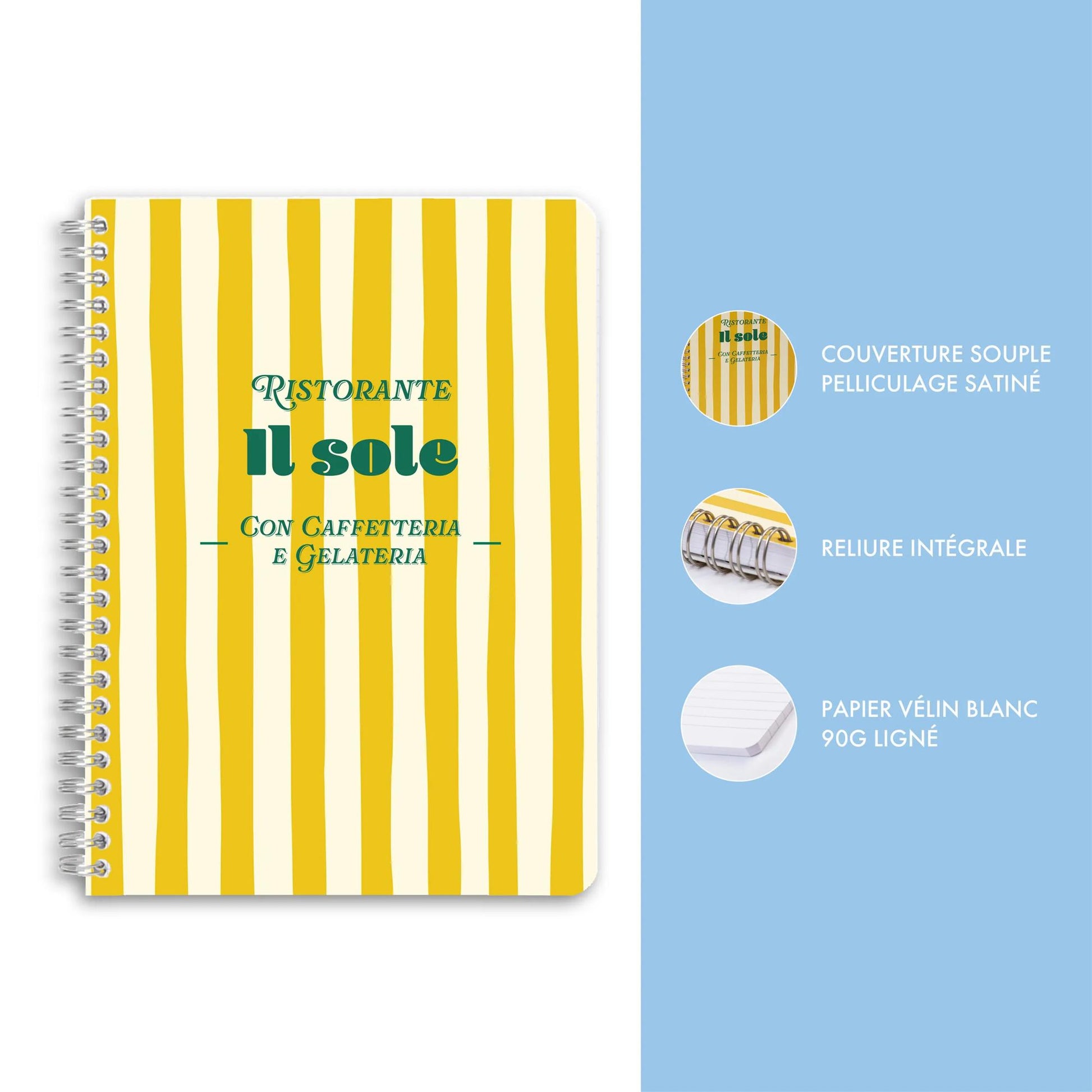 Clairefontaine Dolce Amore Wirebound Notebook A5 Lined (4 Cover Designs)