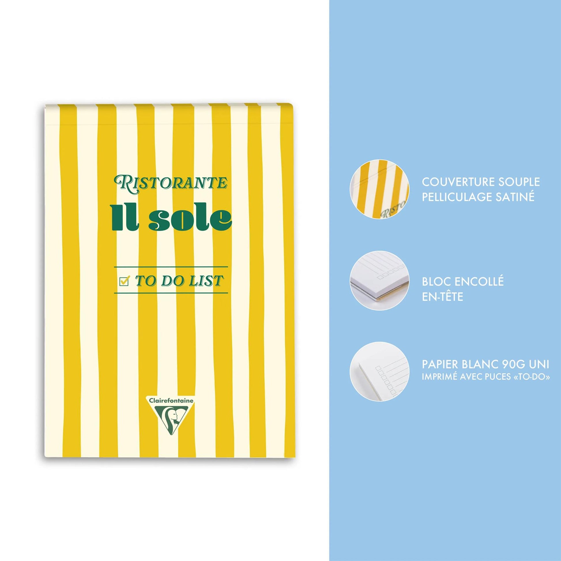 Clairefontaine Dolce Amore To-Do List Notepad A5