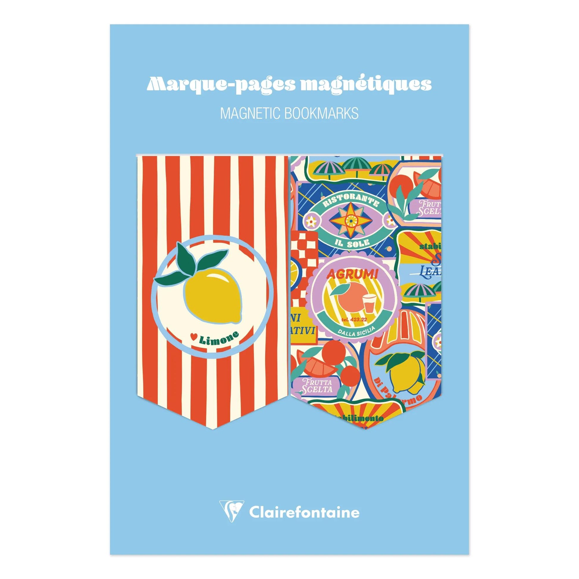 Clairefontaine Dolce Amore Set of 2 Magnetic Bookmarks