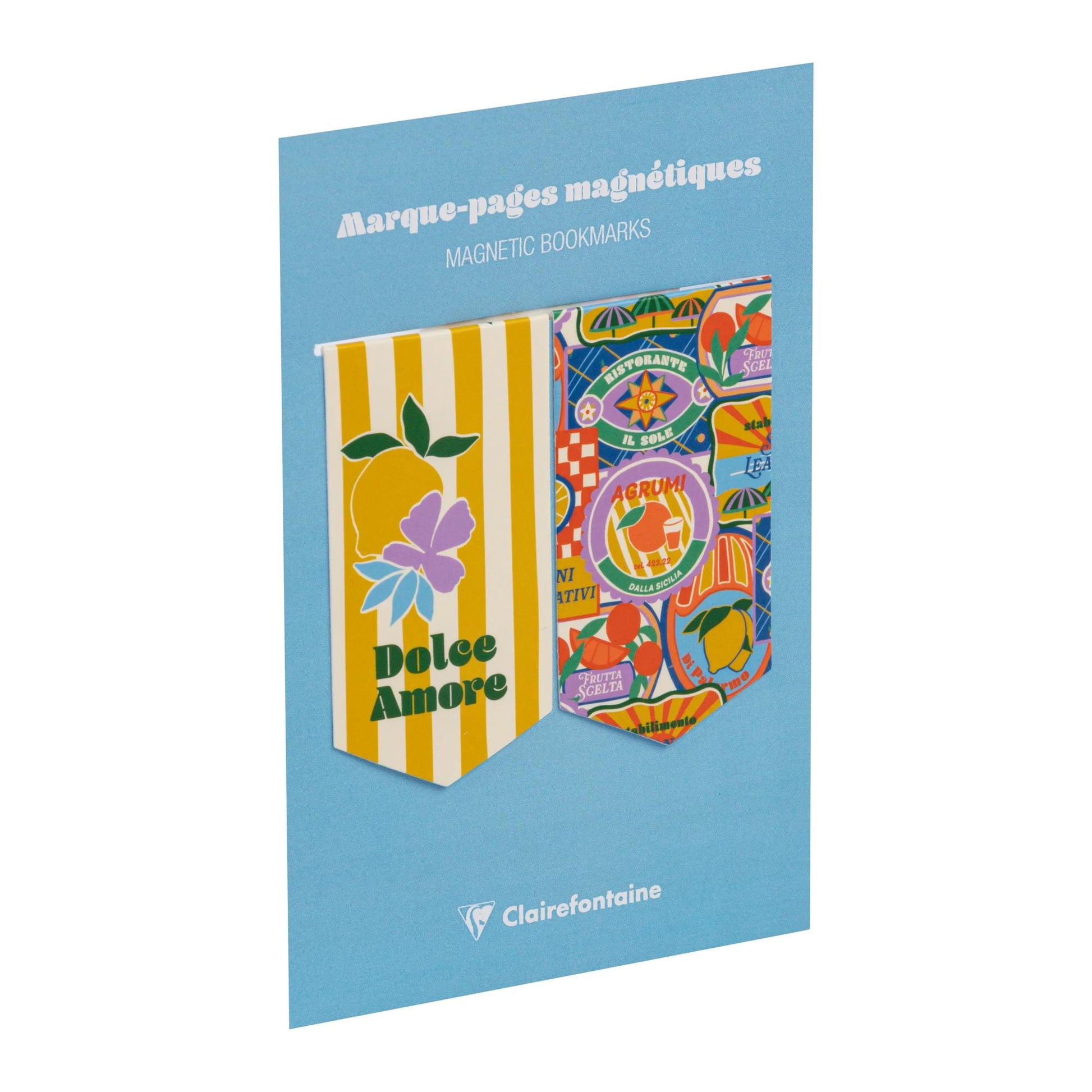Clairefontaine Dolce Amore Set of 2 Magnetic Bookmarks