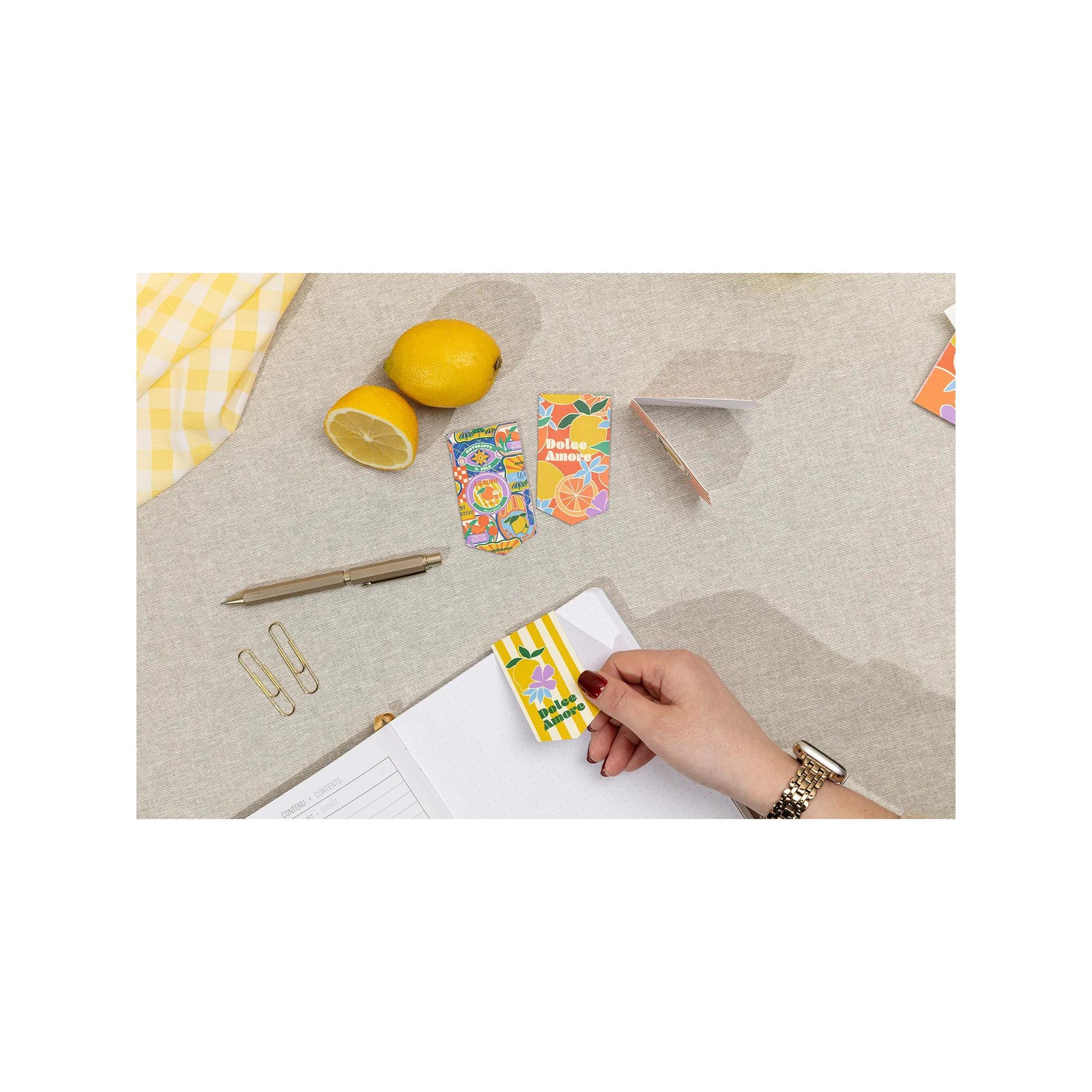 Clairefontaine Dolce Amore Set of 2 Magnetic Bookmarks