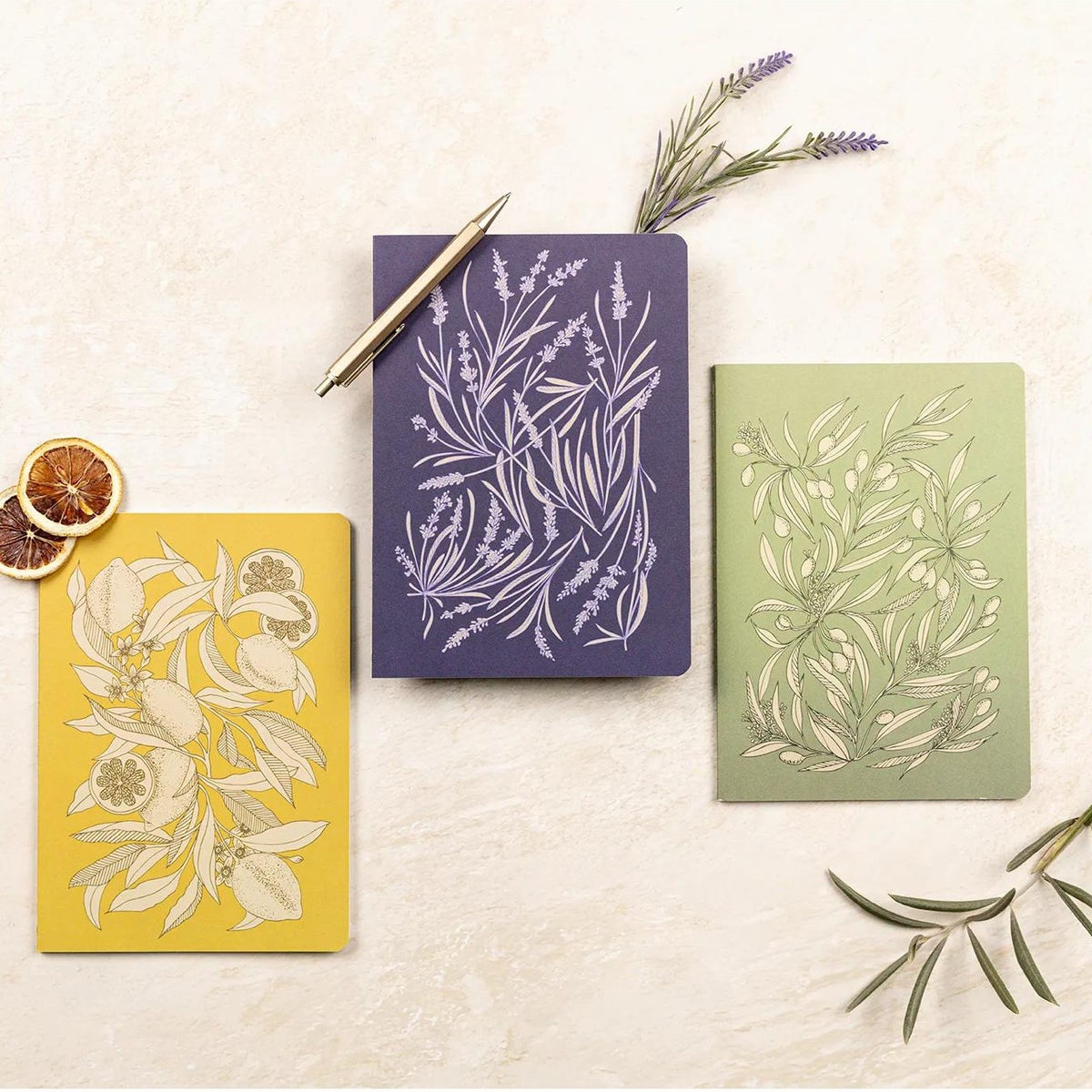 Clairefontaine Garden of Senses Stitched Notebook A5 Lined (3 Cover Designs)