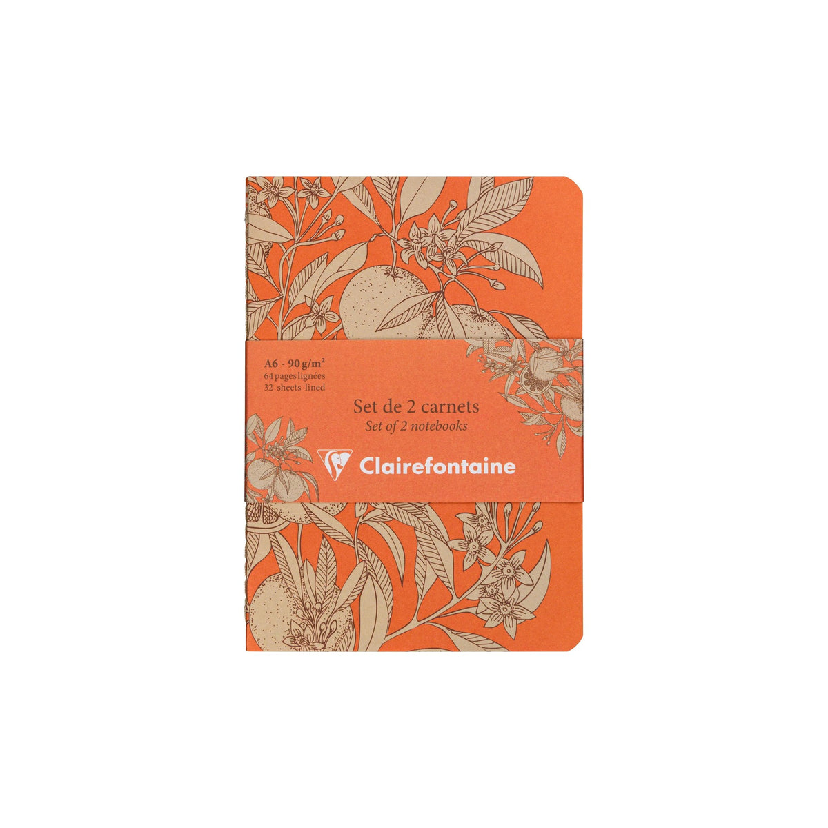 Clairefontaine Garden of Senses Set of 2 Stitched Notebooks A6 Lined (2 Designs)