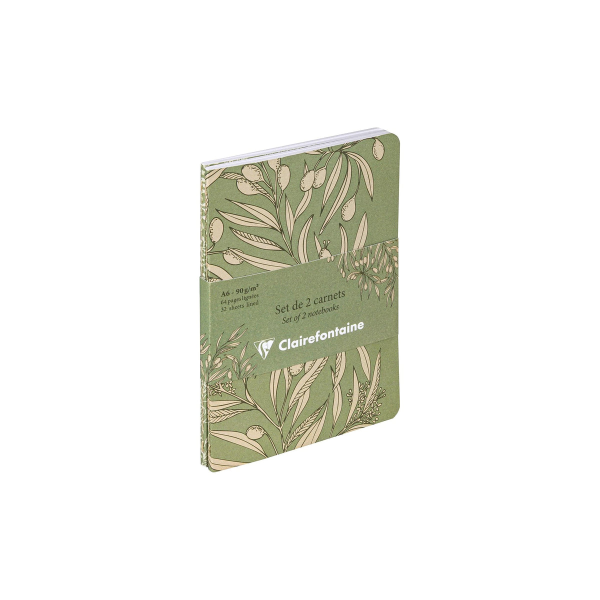 Clairefontaine Garden of Senses Set of 2 Stitched Notebooks A6 Lined (2 Designs)