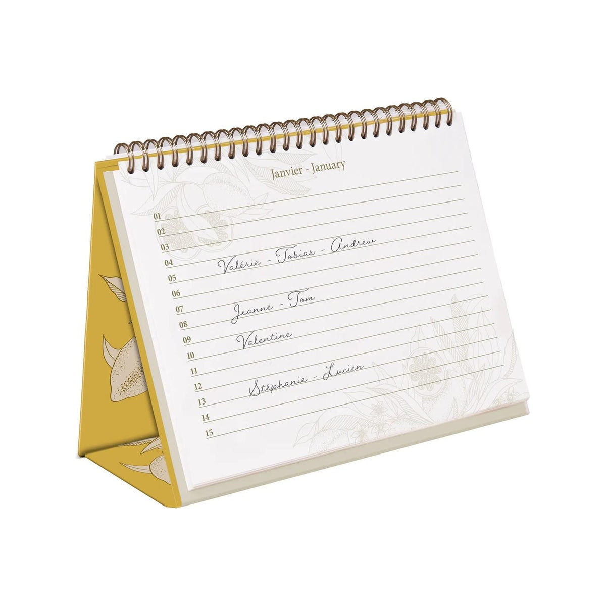 Clairefontaine Garden of Senses Birthday Calendar