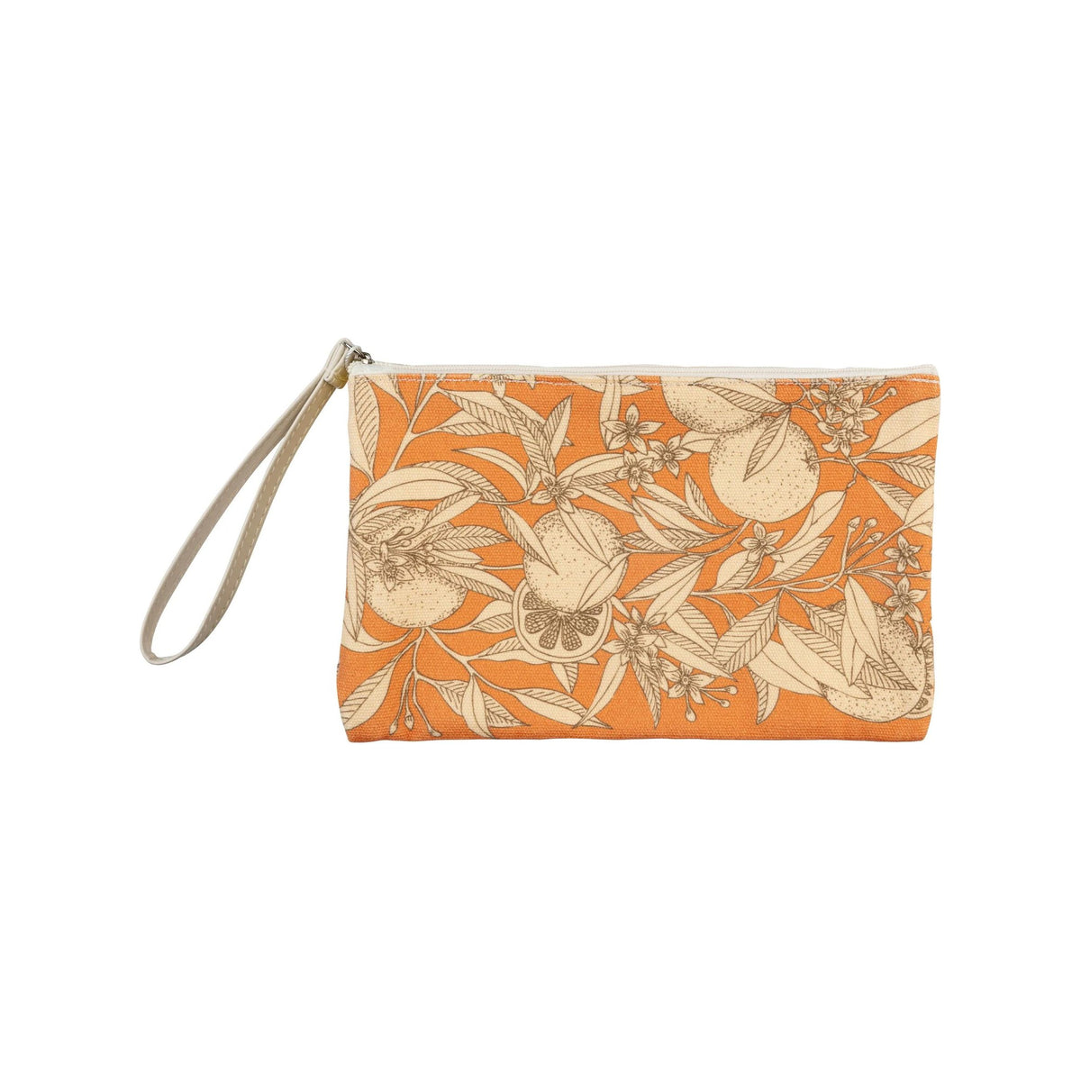 Clairefontaine Garden of Senses Flat Cotton Pouch Oranges