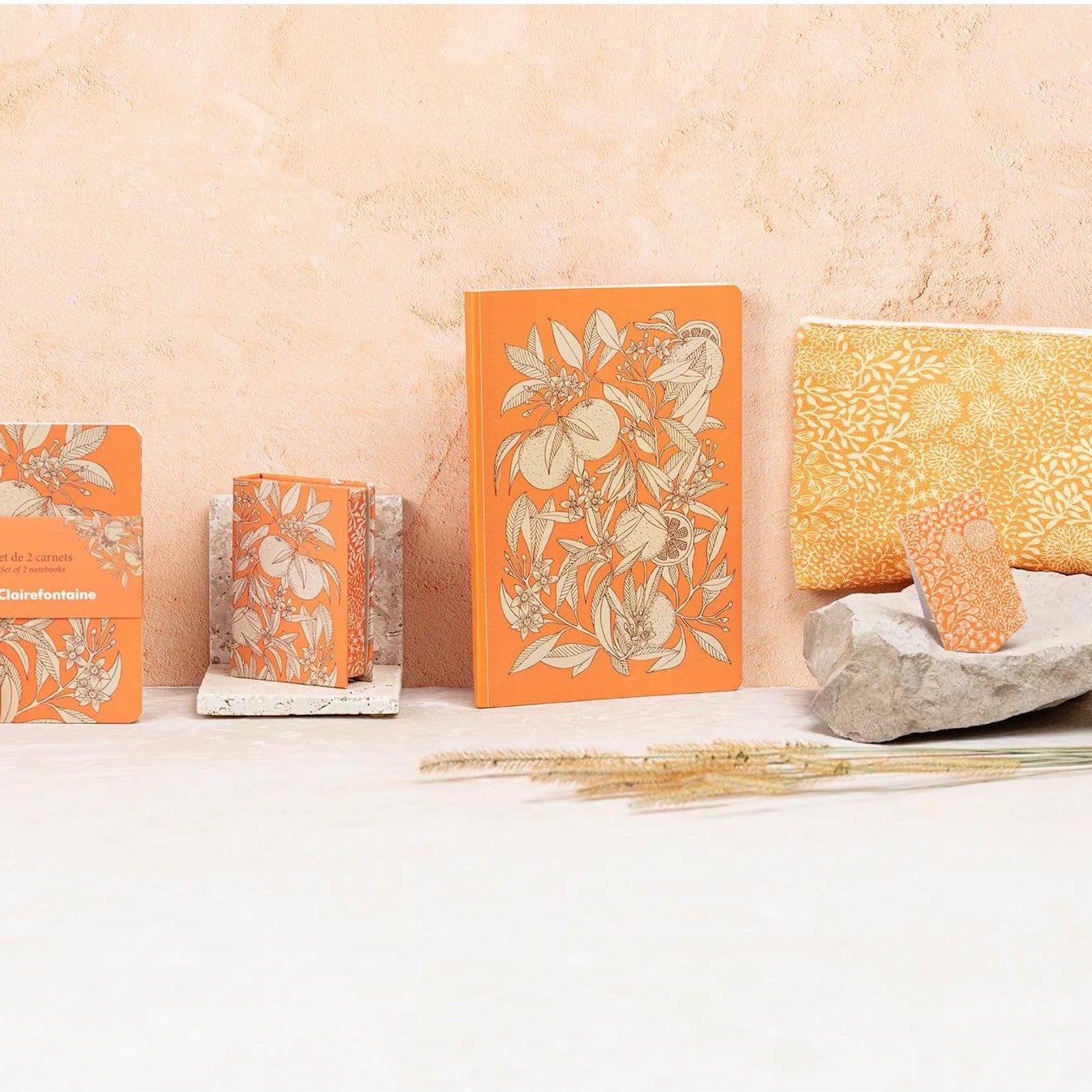 Clairefontaine Garden of Senses Flat Cotton Pouch