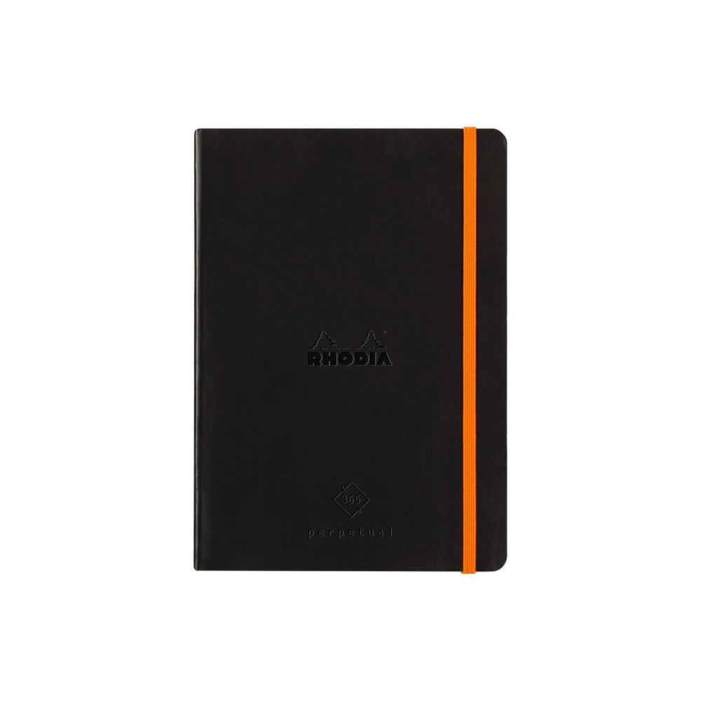 Rhodiarama Perpetual Undated Planner A5 Black