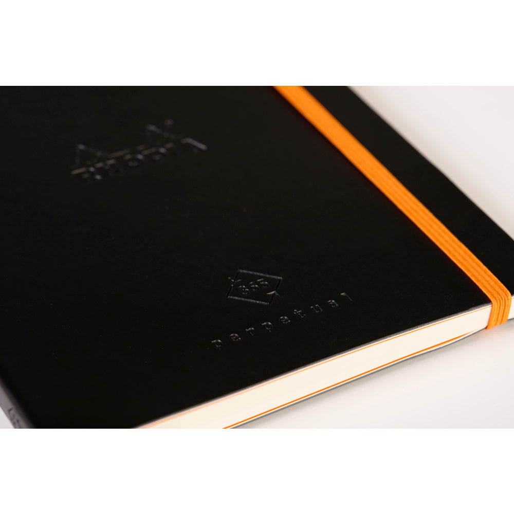 Rhodiarama Perpetual Undated Planner A5 Black