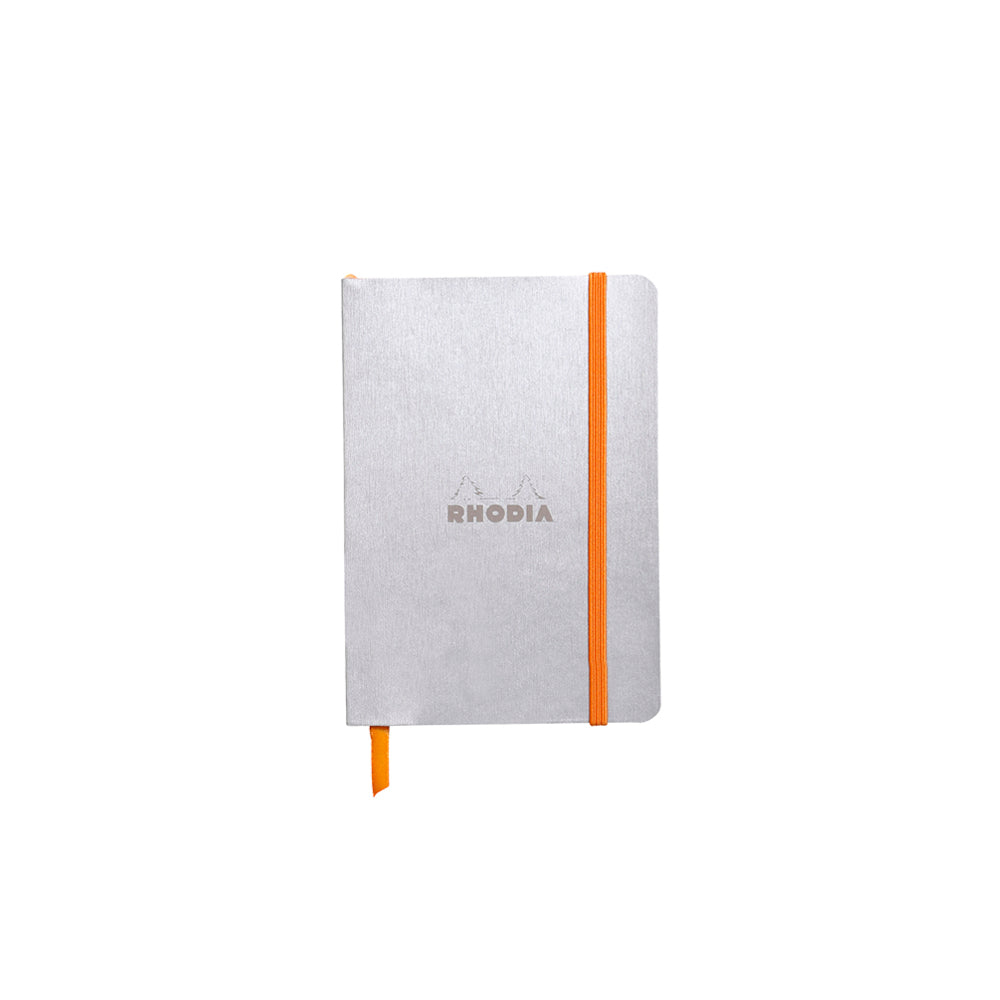 Rhodiarama Classic Softcover Notebook A6 Lined Silver