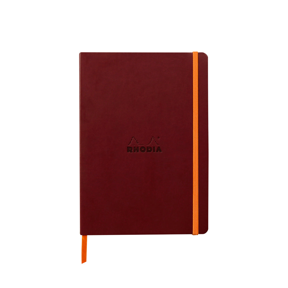 Rhodiarama Classic Softcover Notebook A5 Lined Burgundy