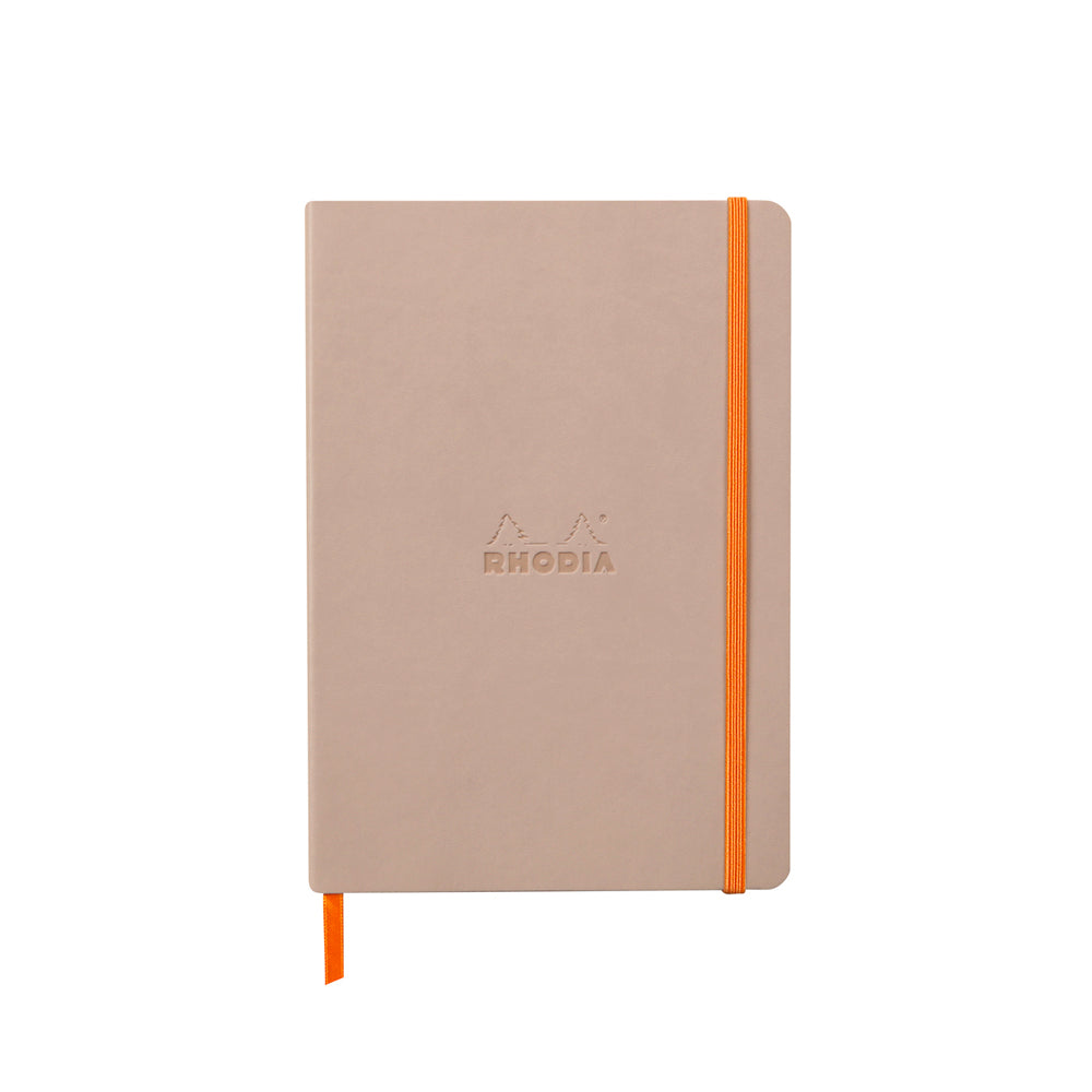 Rhodiarama Classic Softcover Notebook A5 Lined Rose Smoke