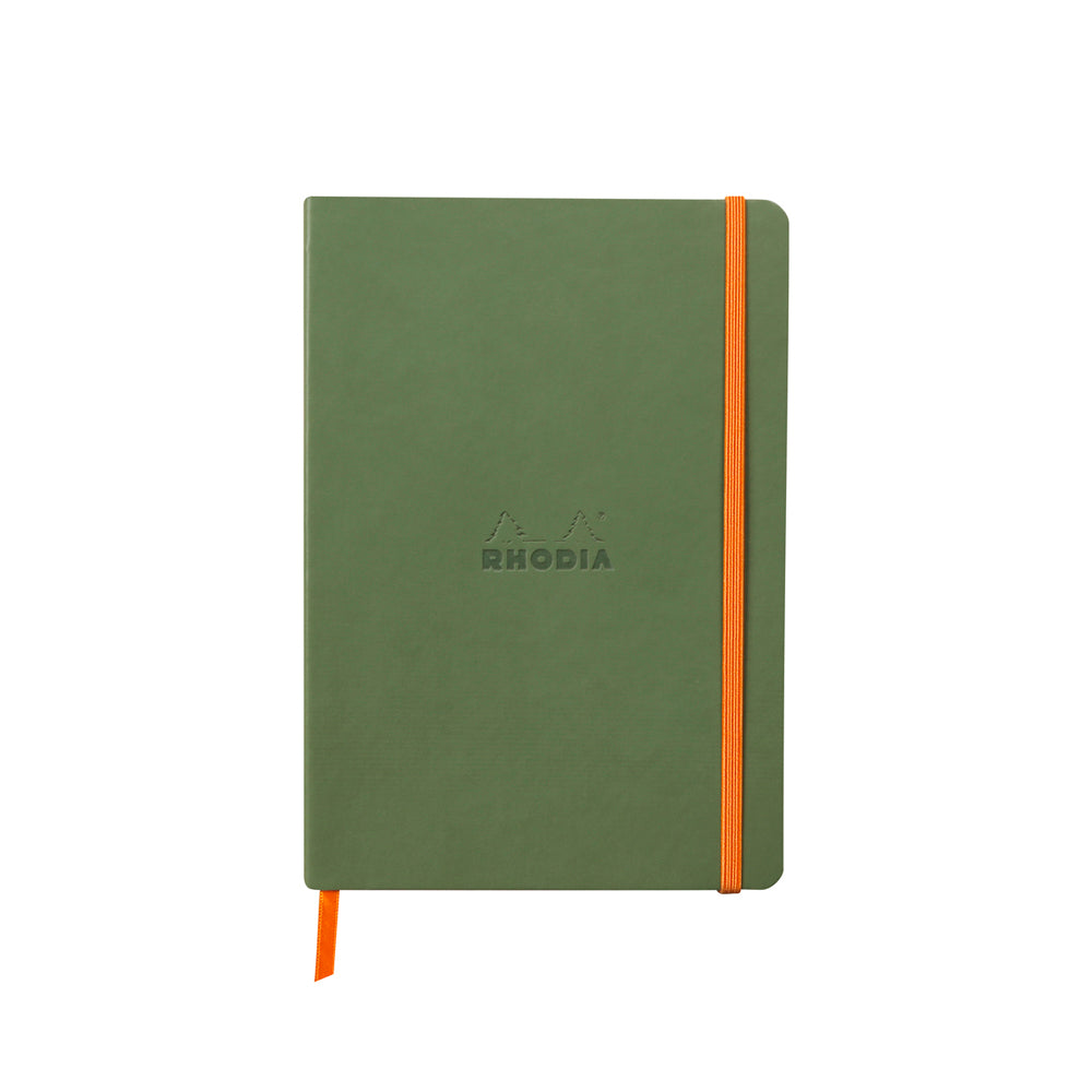 Rhodiarama Classic Softcover Notebook A5 Lined Sage Green